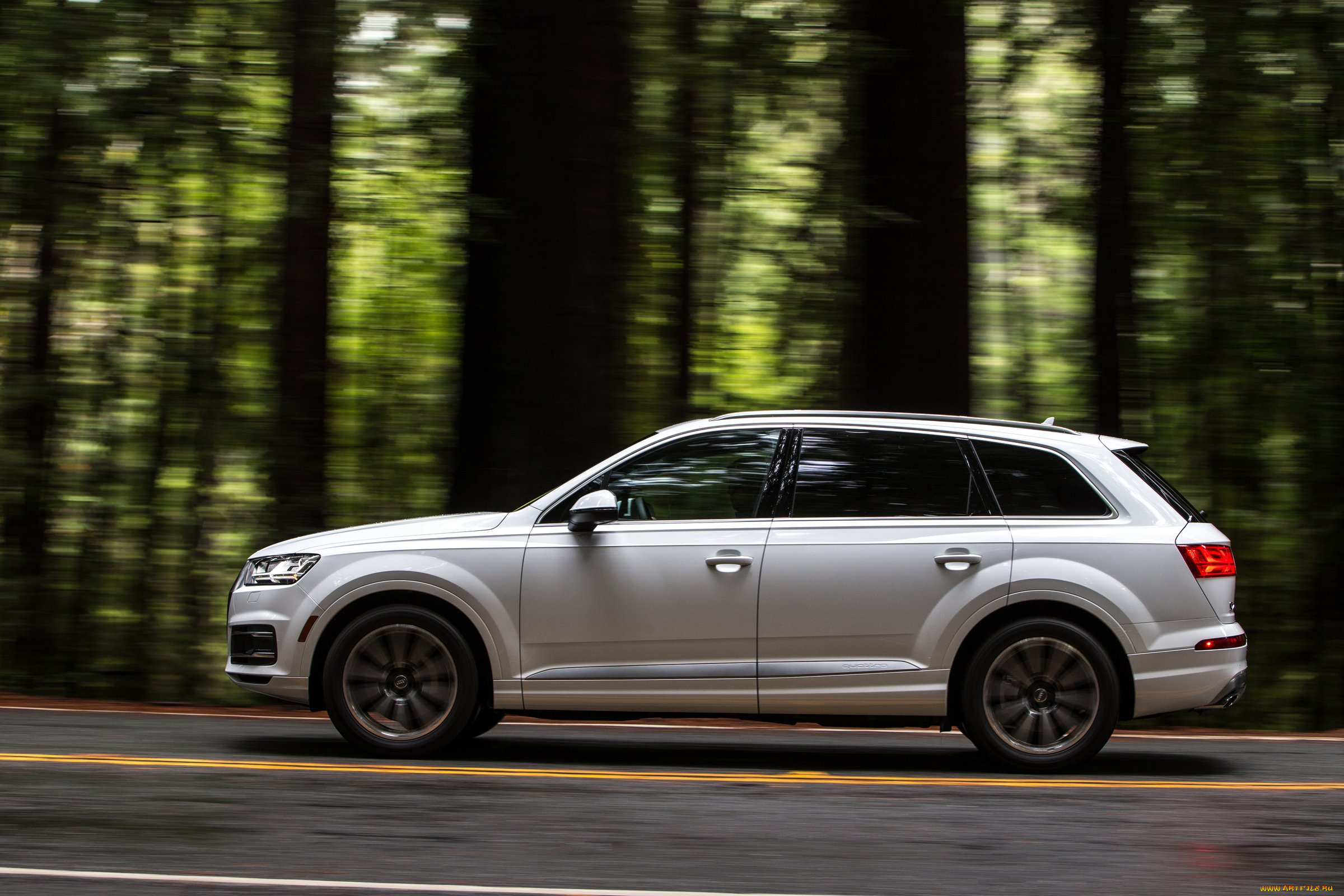 автомобили, audi, q7, us-spec, quattro, tfsi, светлый, 2017г
