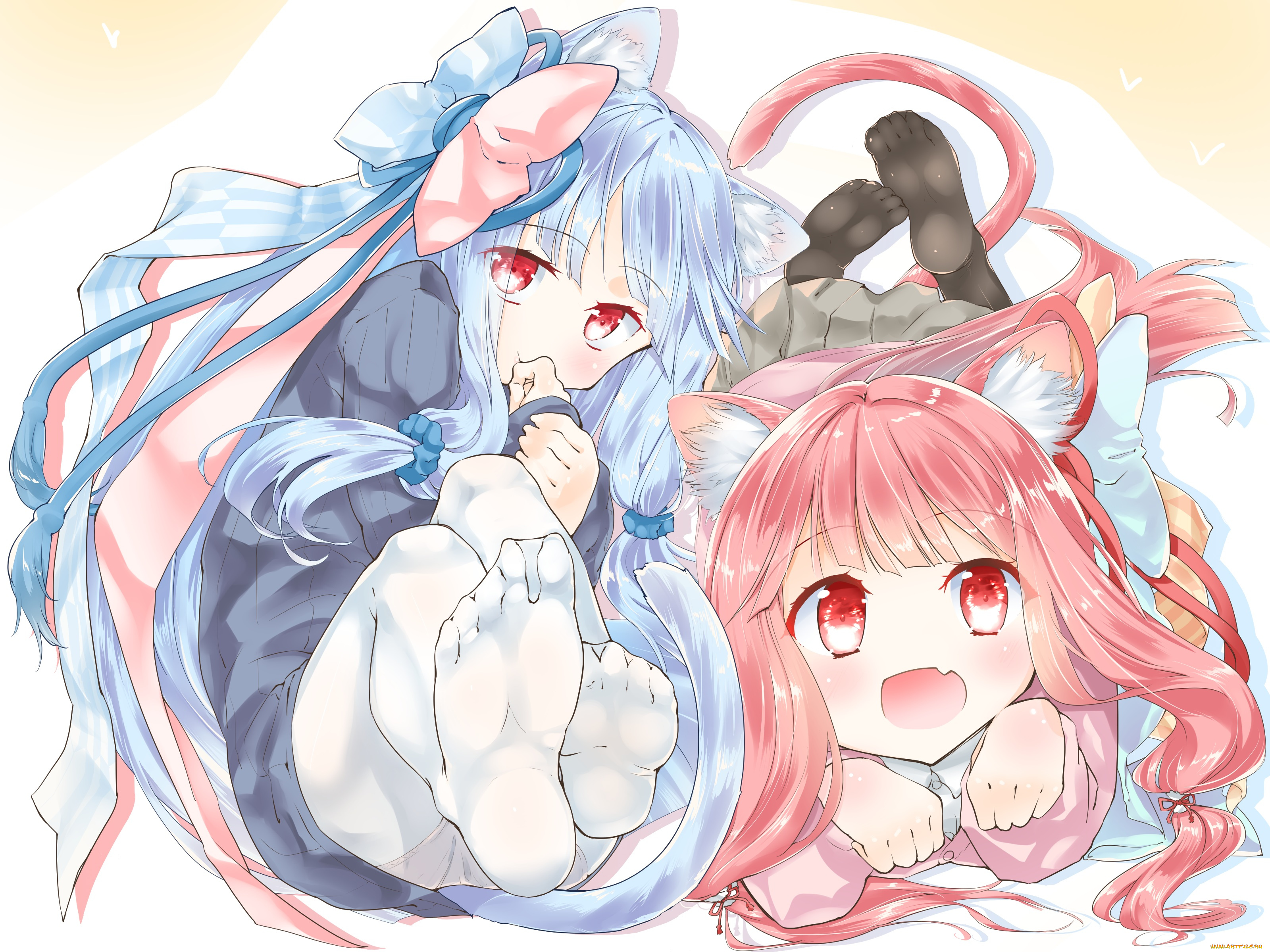 аниме, unknown, , другое, девочки, арт, shirasagi, rokuwa