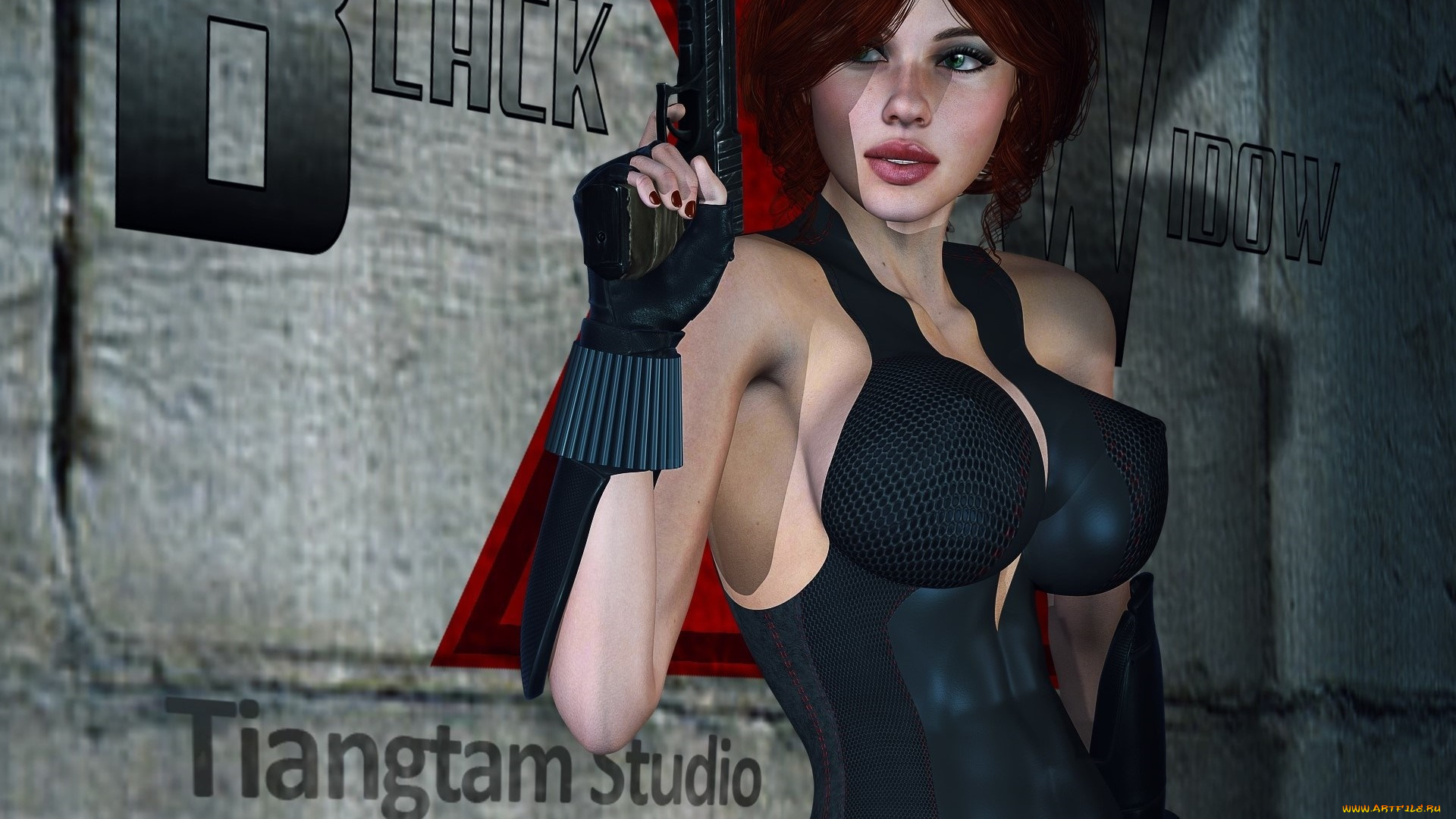 3д, графика, фантазия, , fantasy, фон, взгляд, девушка