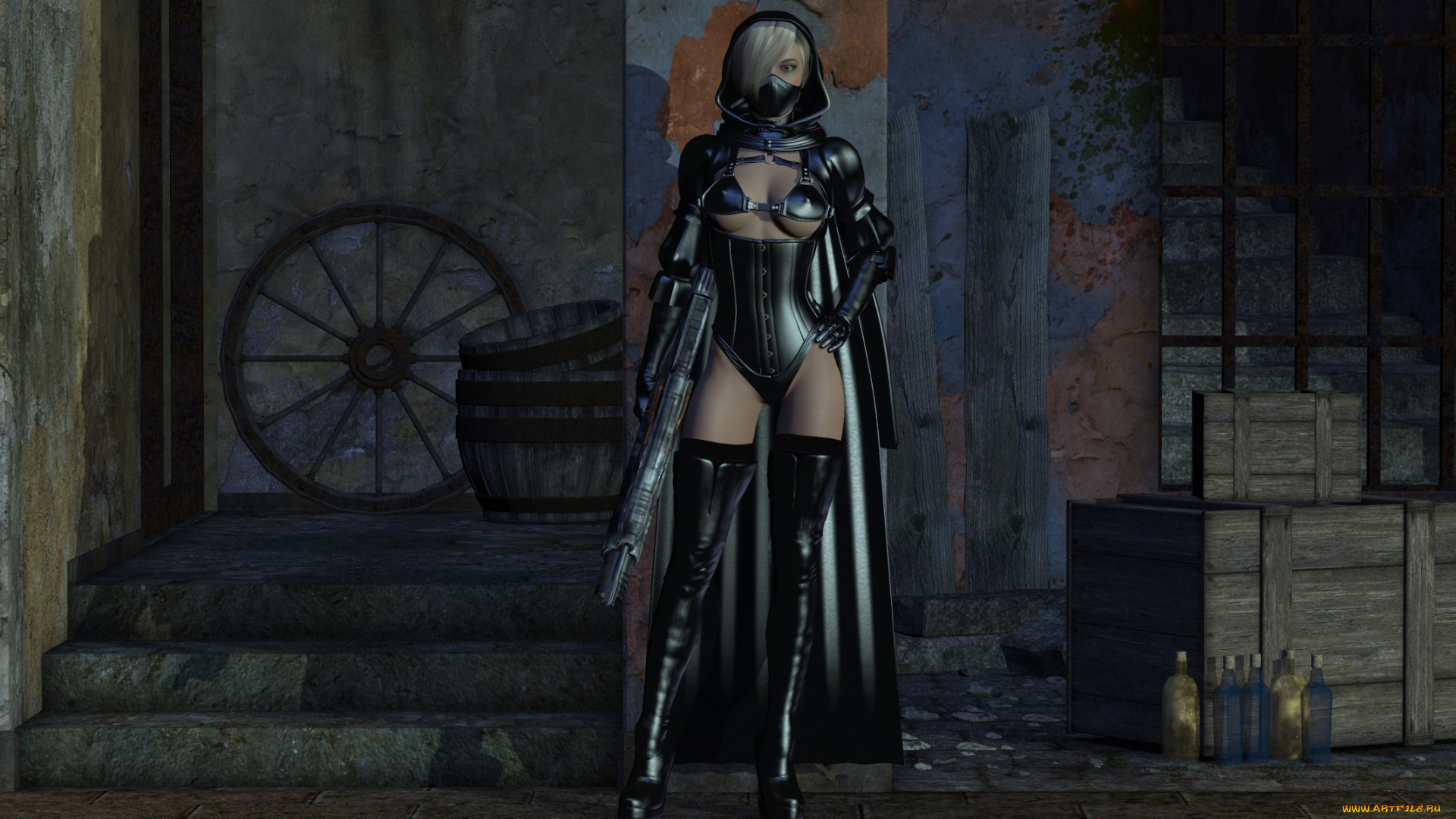 3д, графика, фантазия, , fantasy, взгляд, девушка, фон