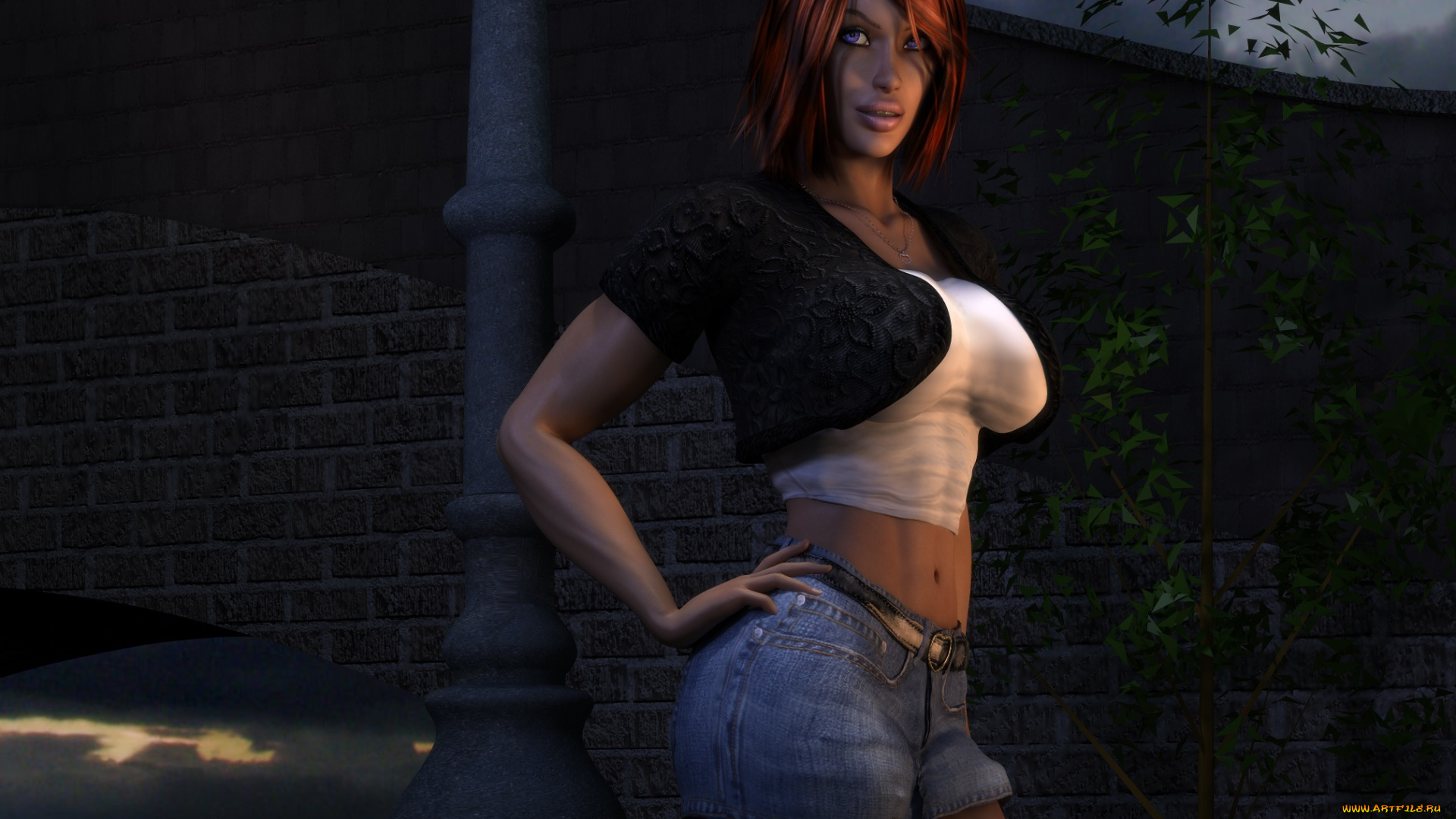 3д, графика, люди, , people, фон, взгляд, девушка