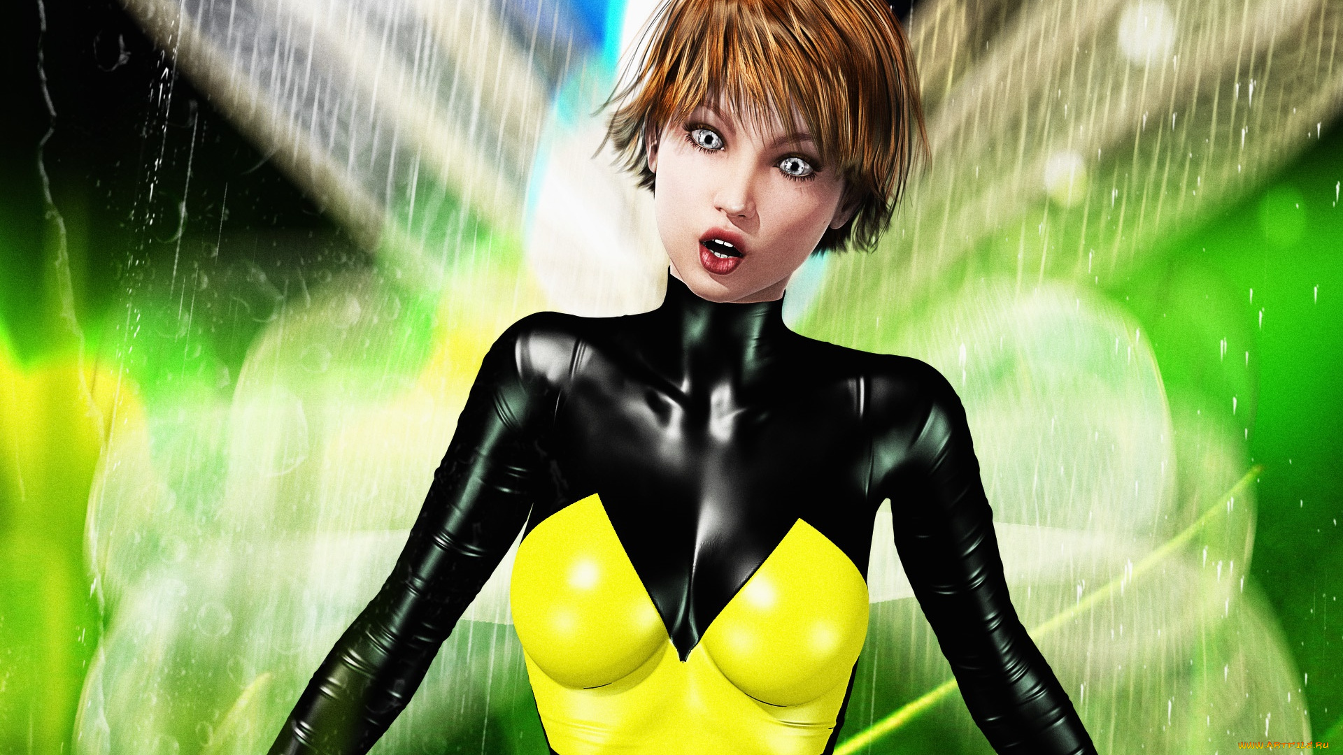 3д, графика, люди, , people, взгляд, фон, девушка