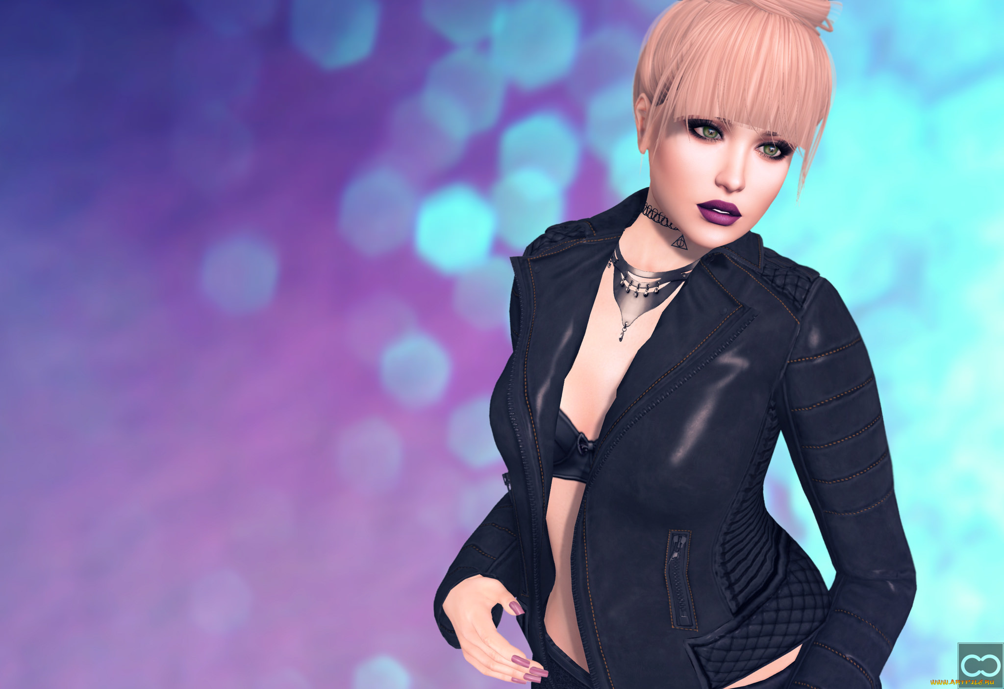 3д, графика, люди, , people, девушка, фон, взгляд