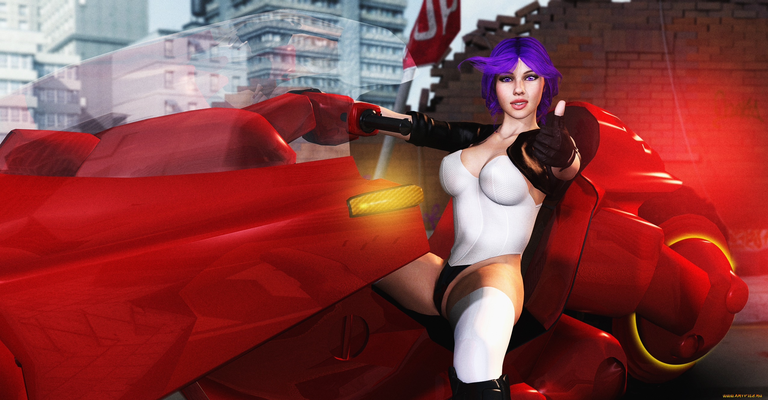 3д, графика, фантазия, , fantasy, фон, взгляд, девушка