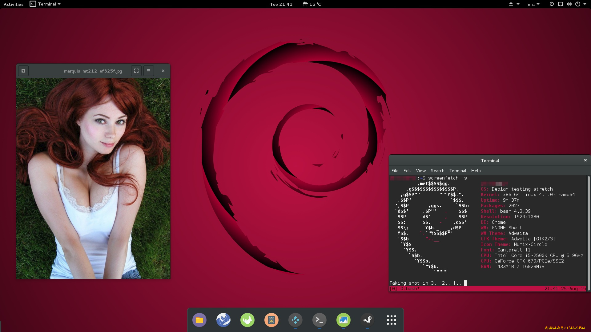 компьютеры, screenshots, фон, логотип, взгляд, девушка