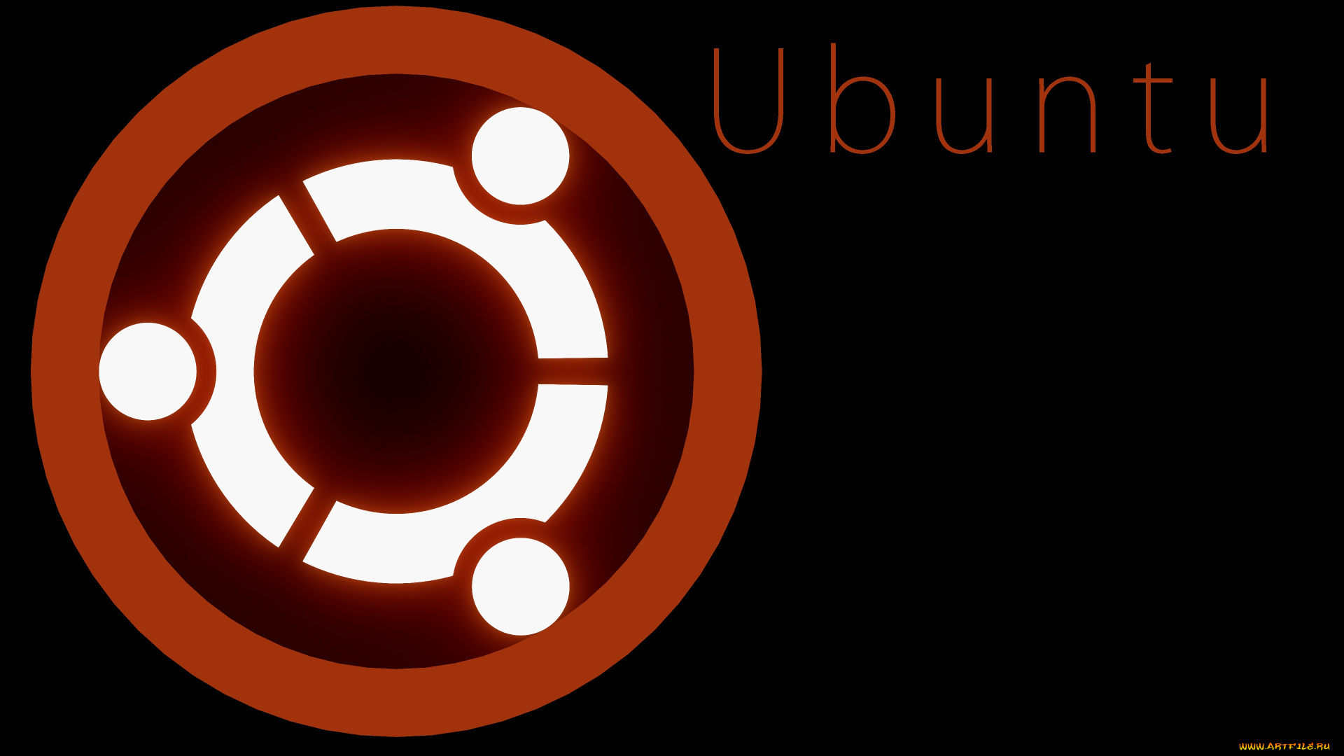 компьютеры, ubuntu, linux, фон, логотип