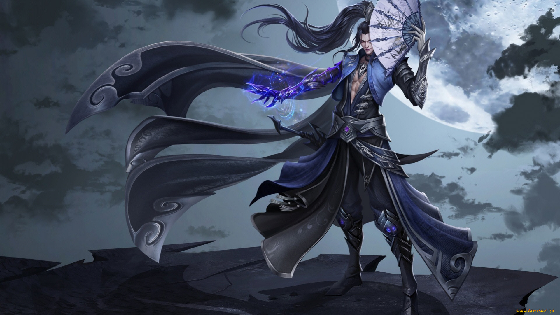 фэнтези, люди, парень