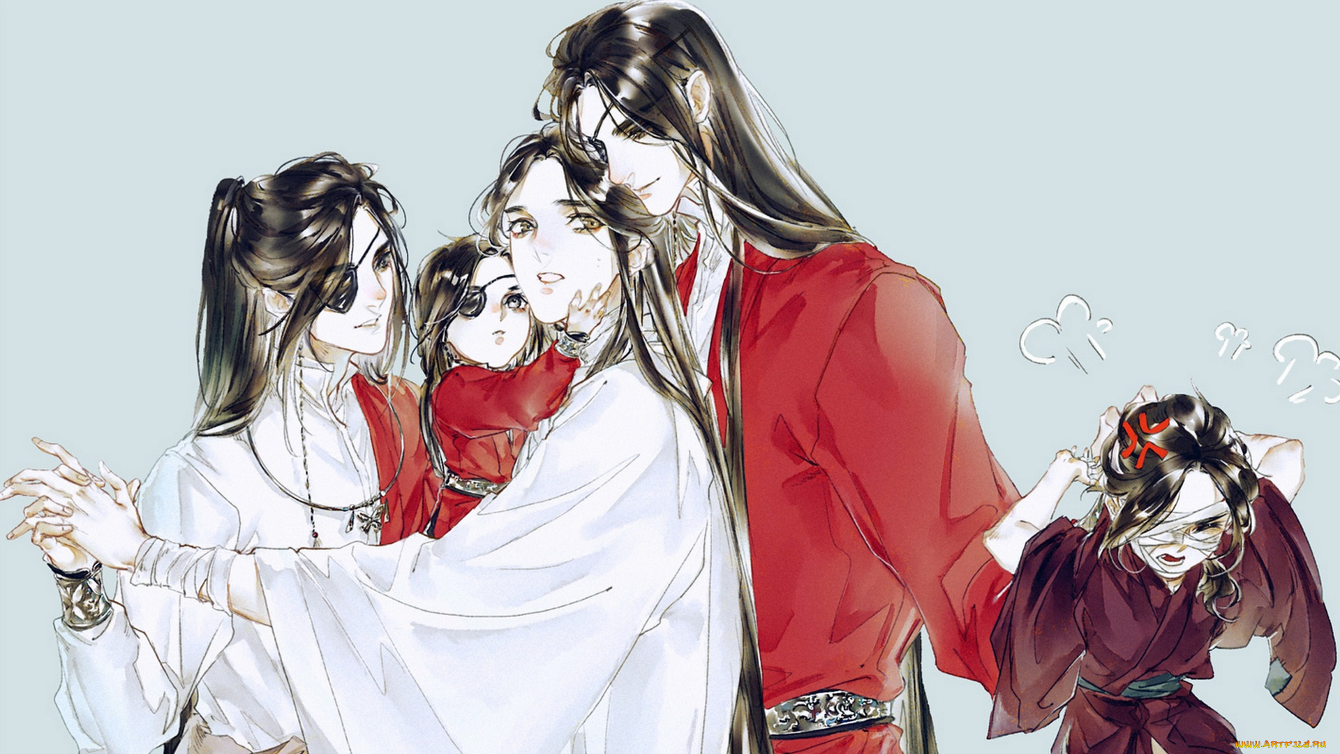 аниме, tian, guan, ci, fu, благословение, небожителей, tian, guan, ci, fu, мосян, тунсю