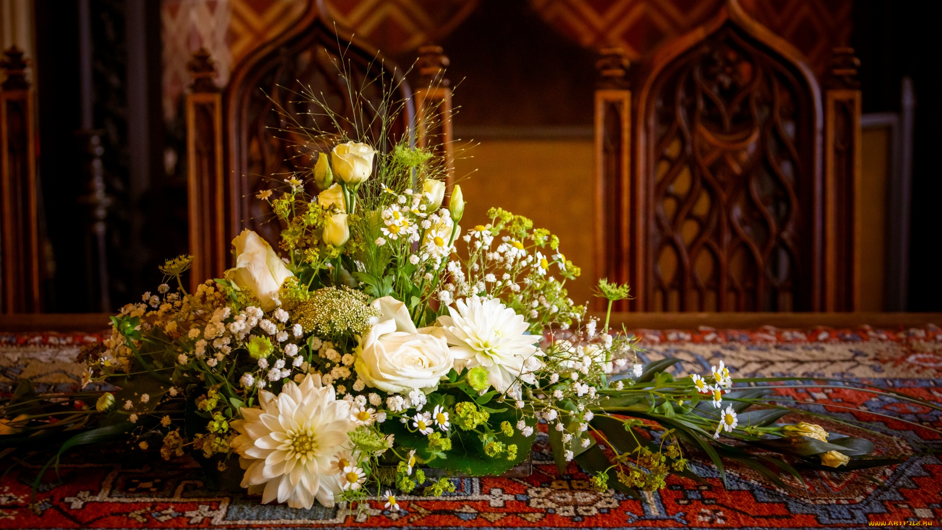 цветы, букеты, , композиции, розы, георгины