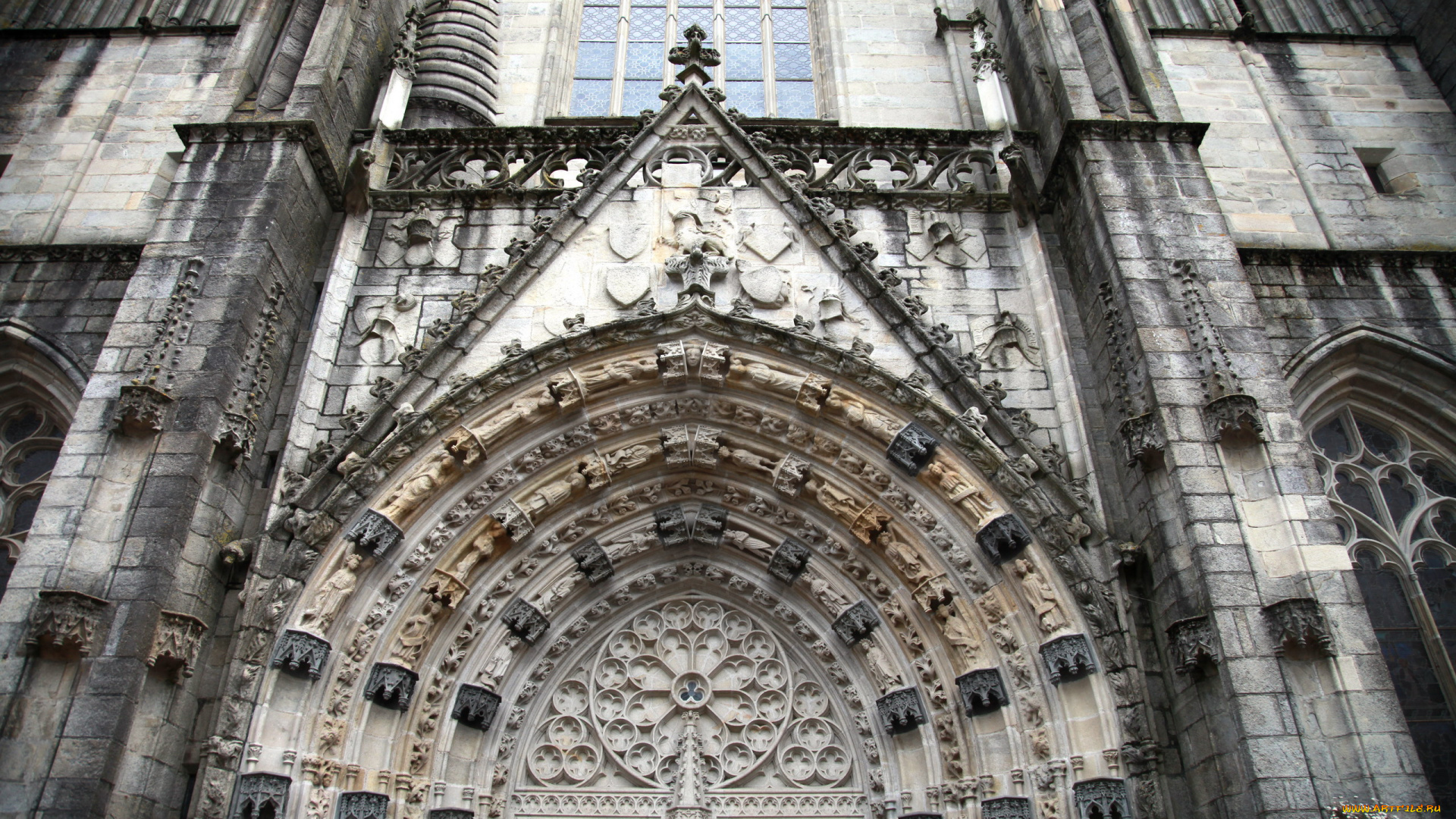 разное, элементы, архитектуры, собор