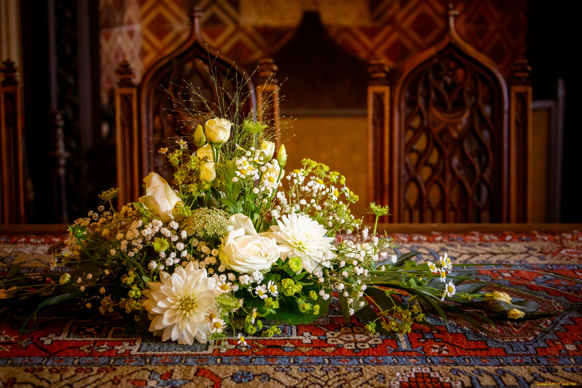 цветы, букеты, , композиции, розы, георгины