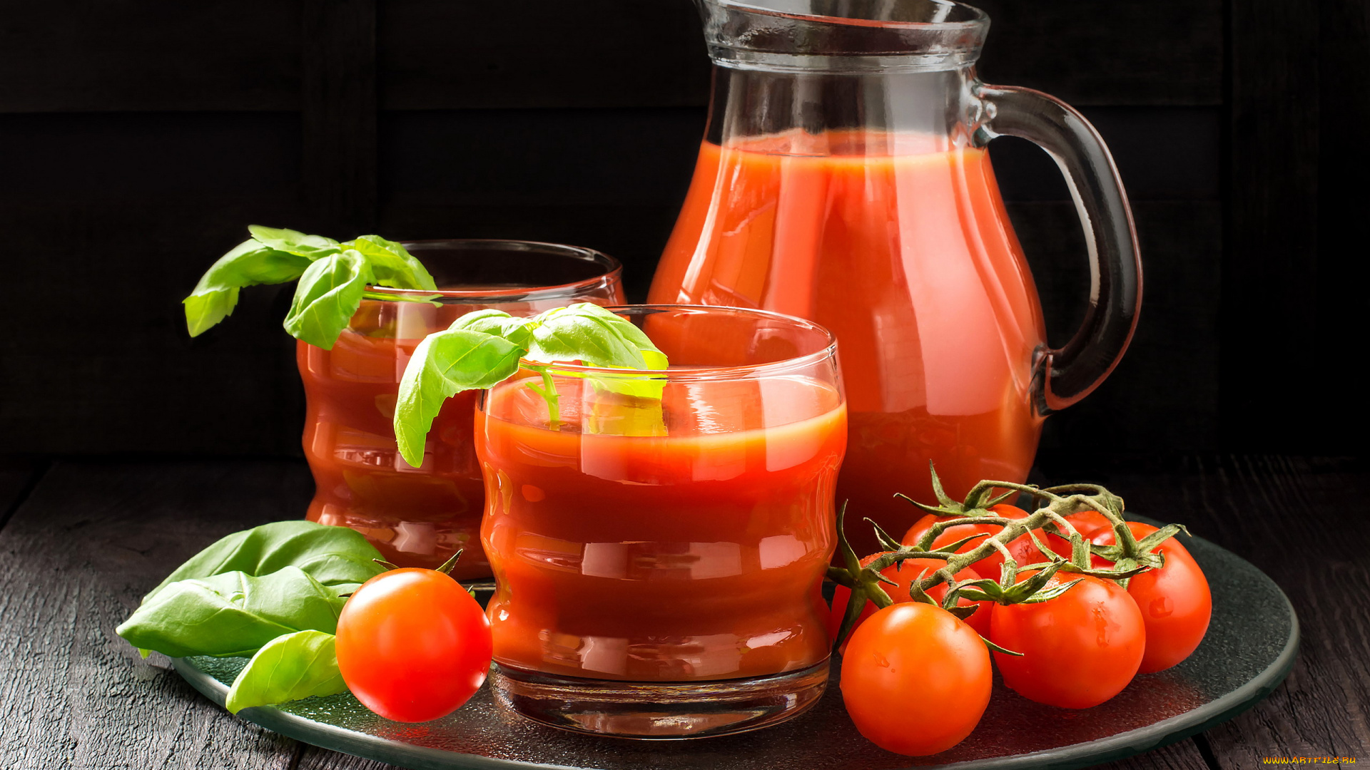 еда, напитки, , сок, кувшин, стаканы, помидоры, томаты, сок, томатный