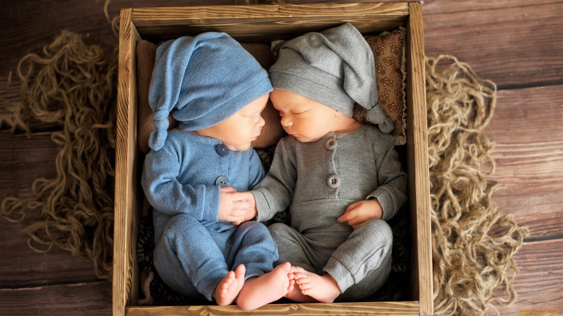 разное, дети, младенцы, ящик, веревки