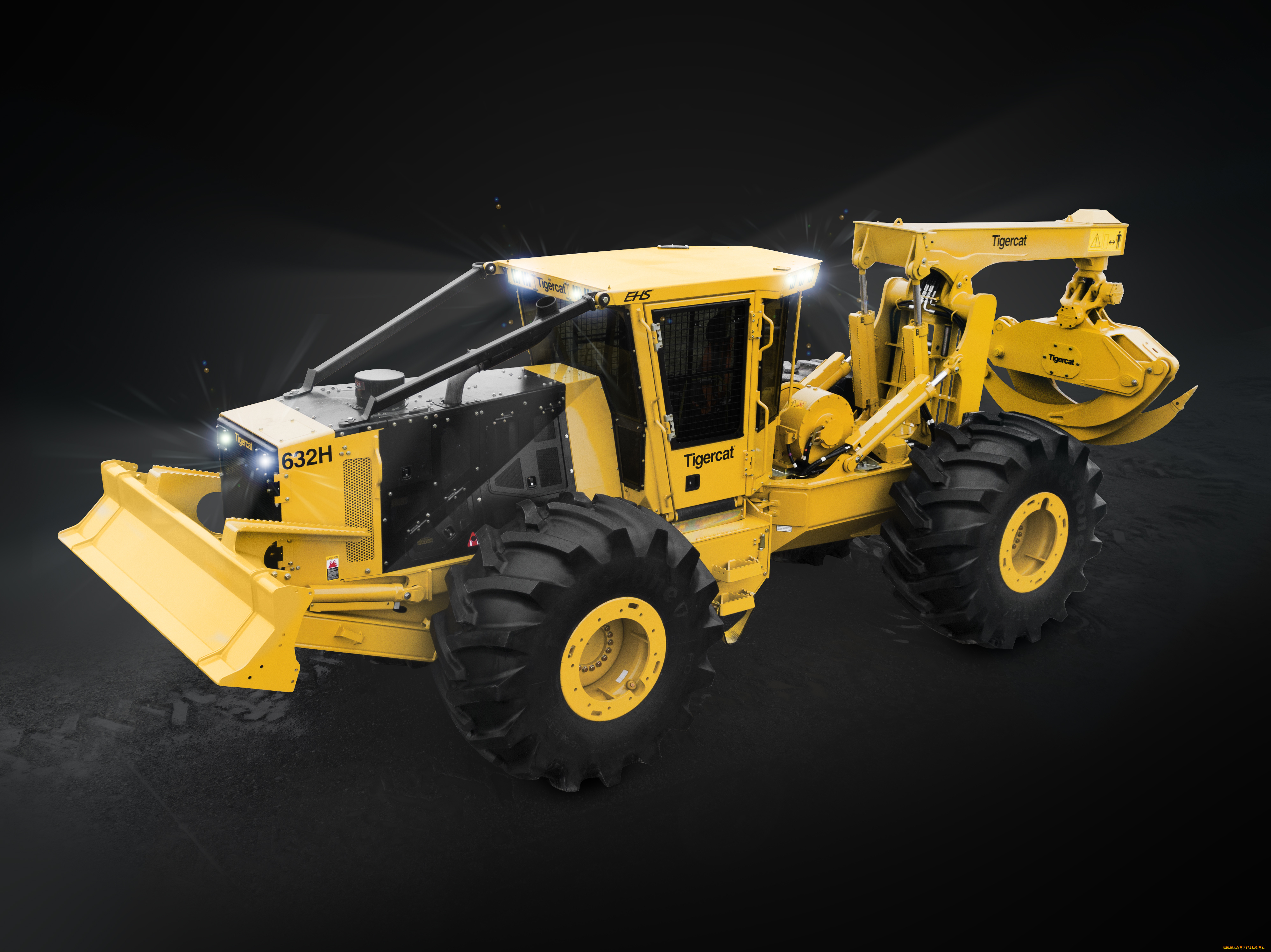 техника, фронтальные, погрузчики, tigercat