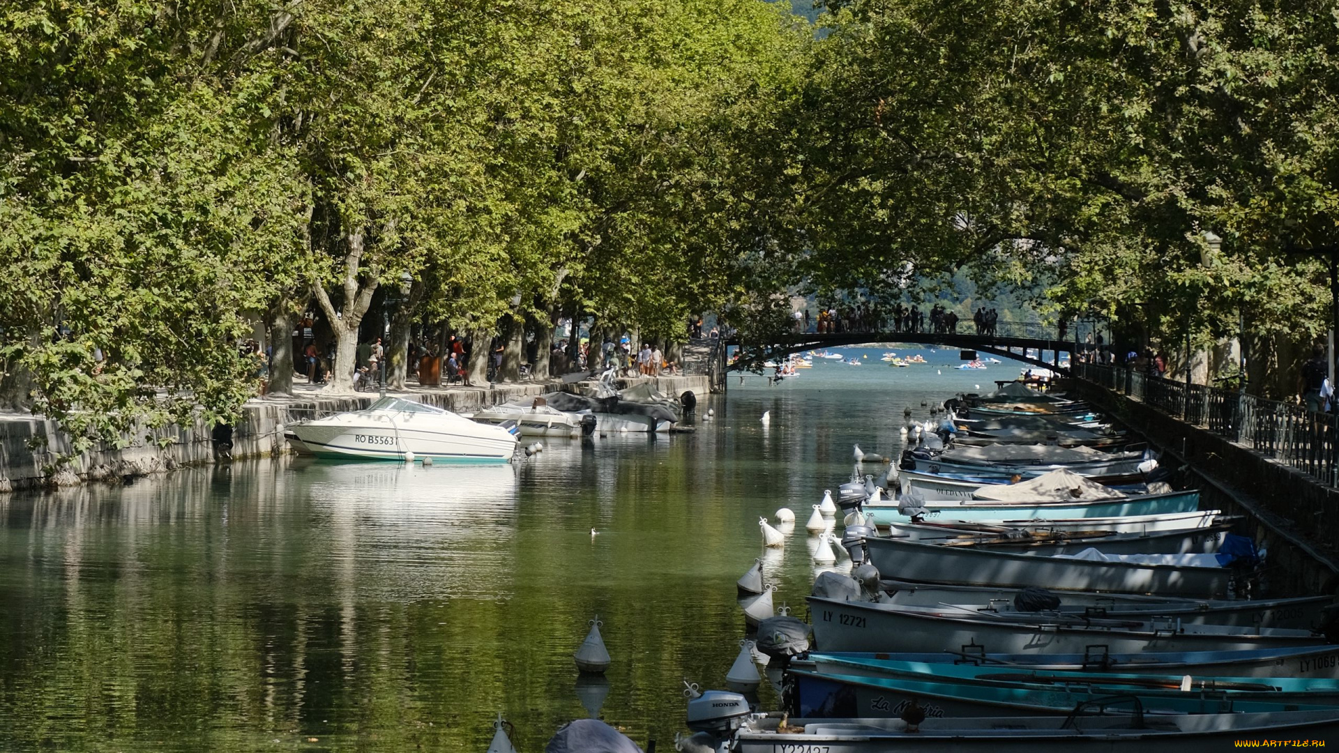 корабли, разные, вместе, мост, канал, лодки, моторные, катера