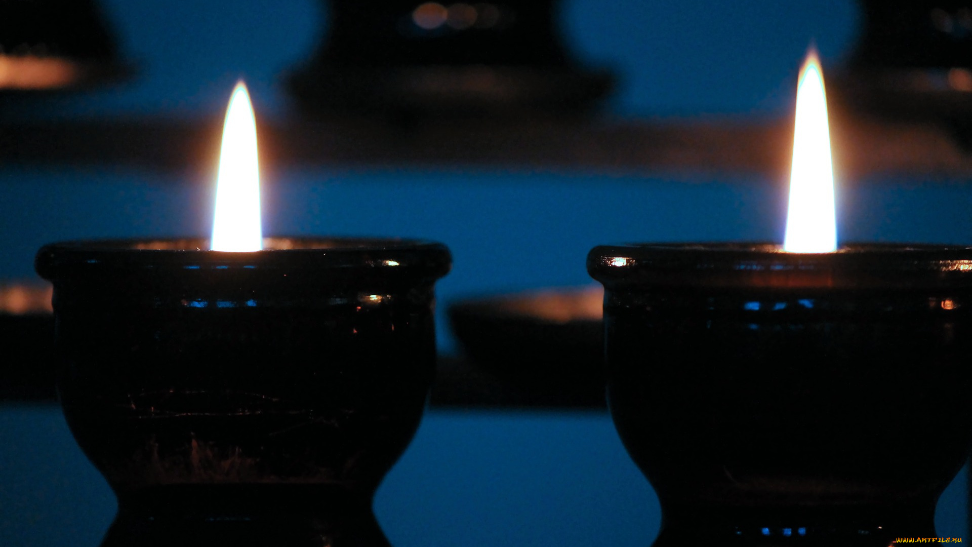 разное, свечи, дуэт, огоньки