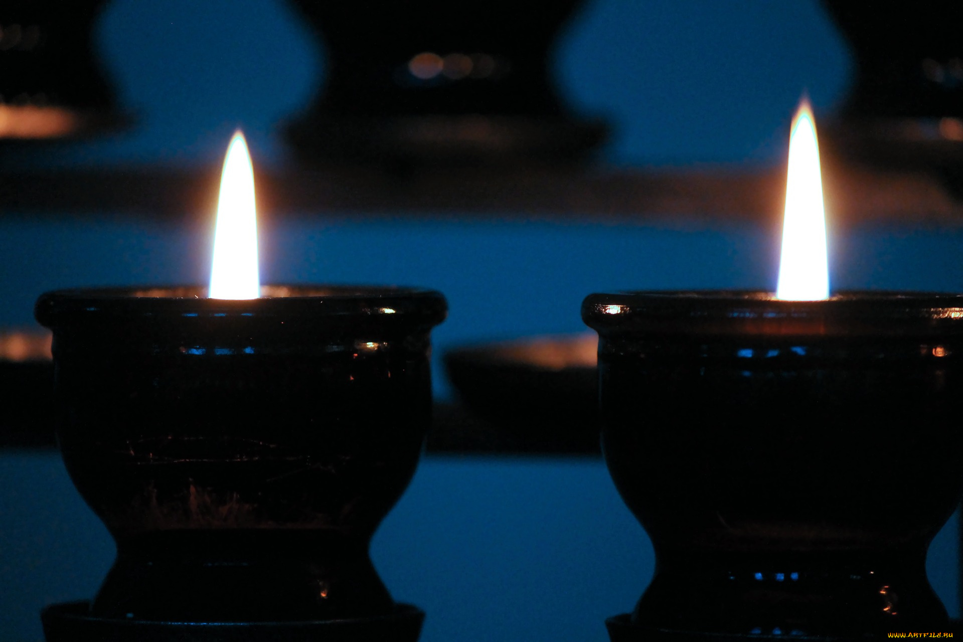 разное, свечи, дуэт, огоньки