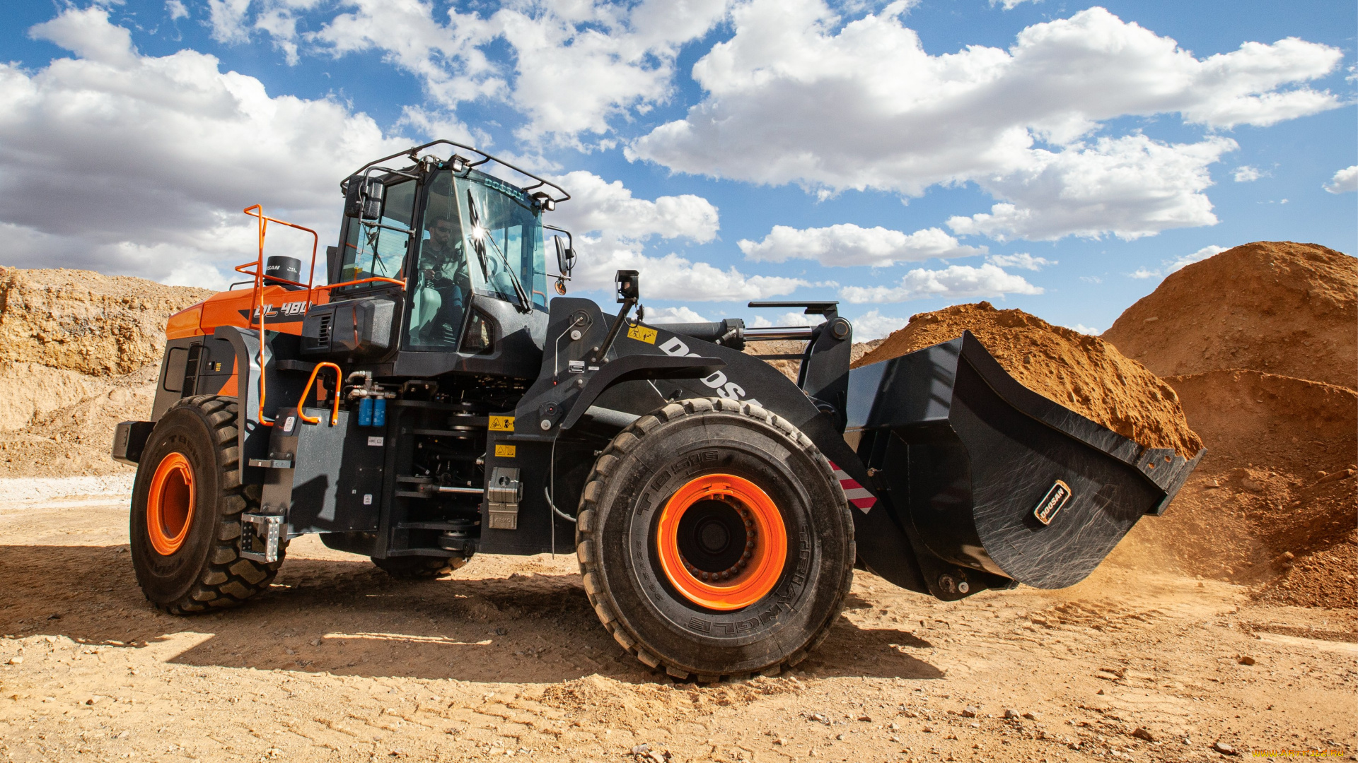 техника, фронтальные, погрузчики, doosan