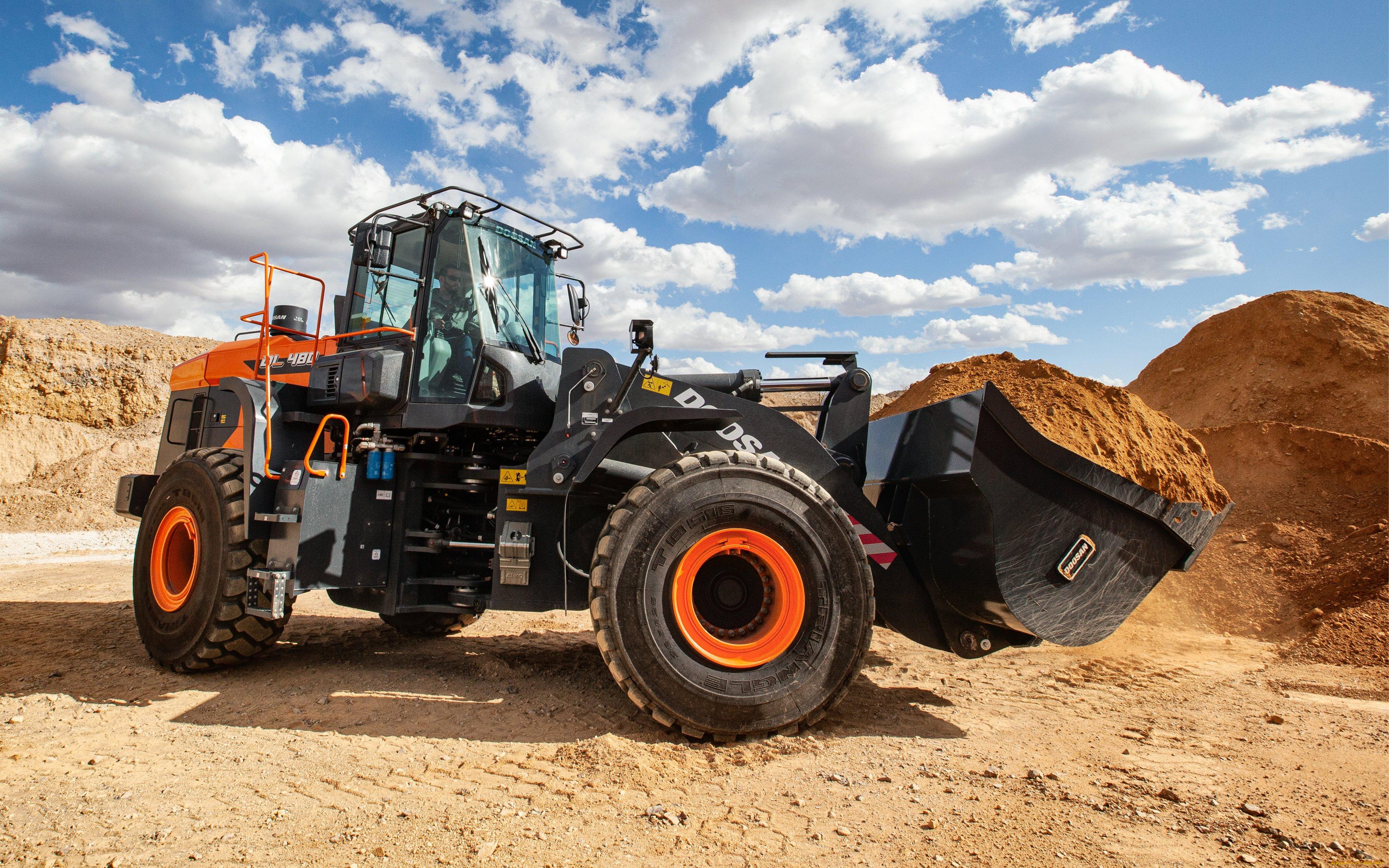 техника, фронтальные, погрузчики, doosan