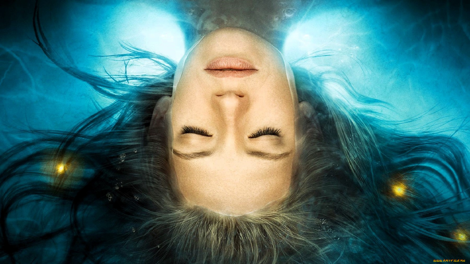 кино, фильмы, fringe, , сериал, девушка, волосы, вода, огоньки