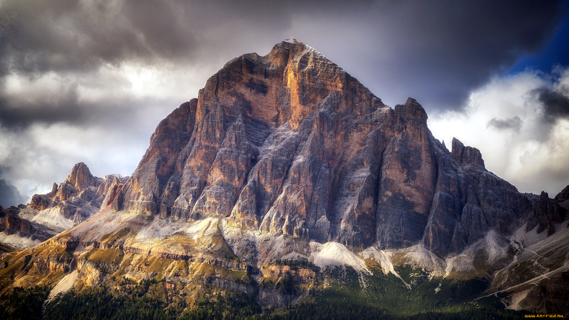 mount, lagazuoi, dolomites, italy, природа, горы, mount, lagazuoi