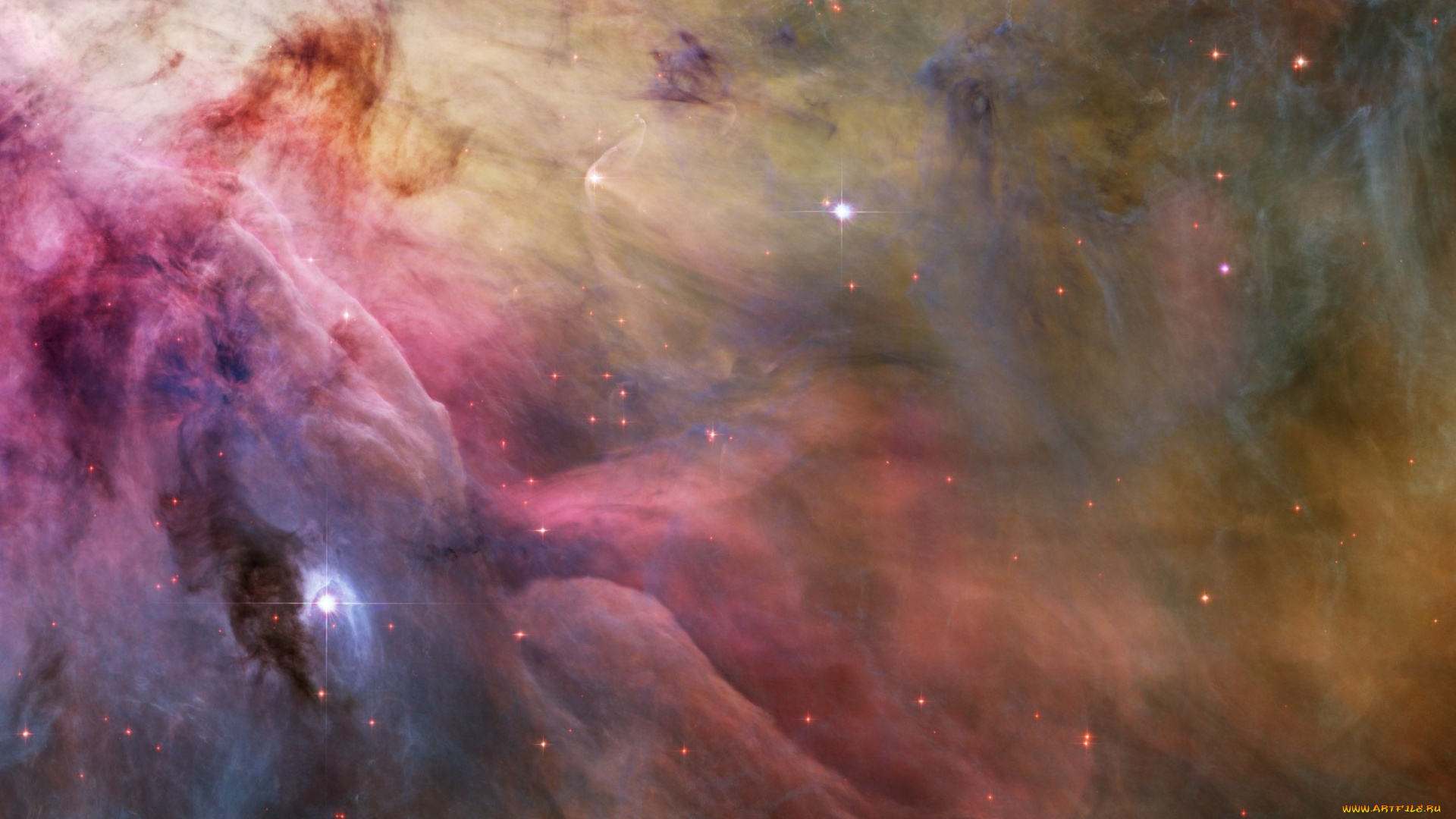 ll, ориона, туманность, космос, галактики, туманности