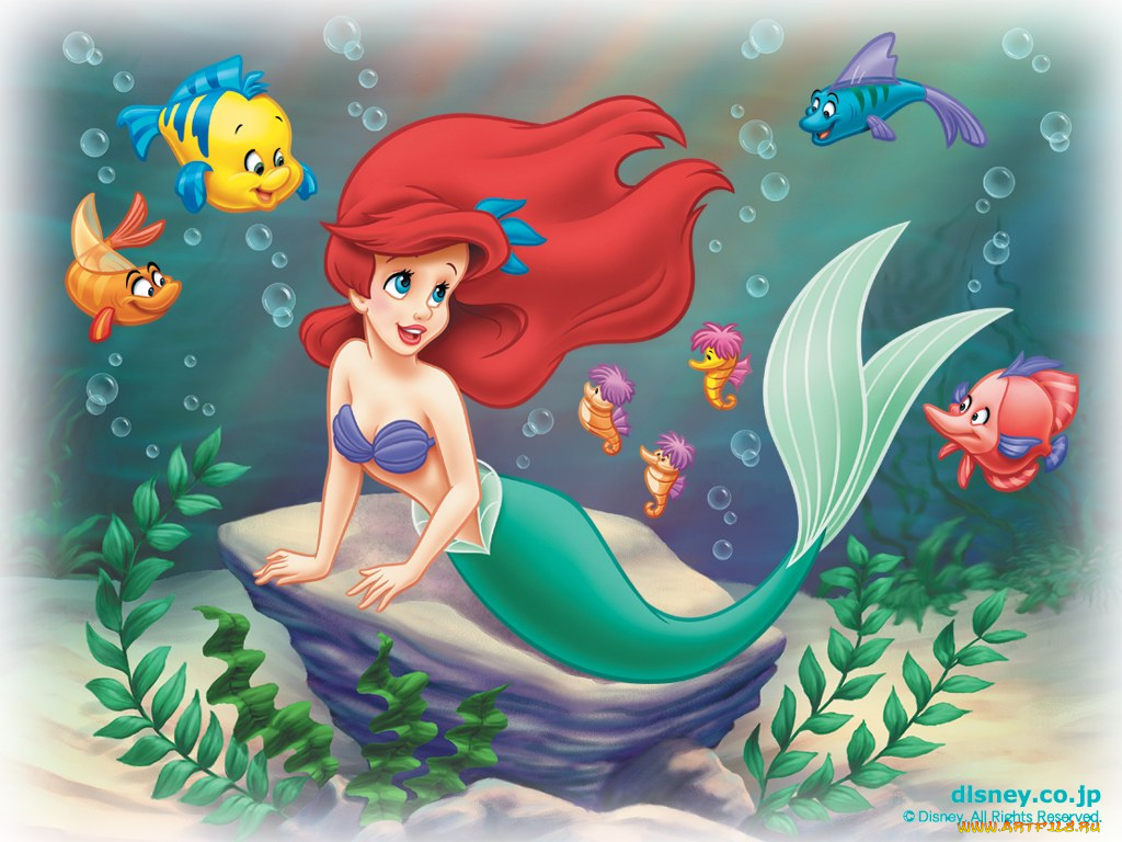 мультфильмы, the, little, mermaid