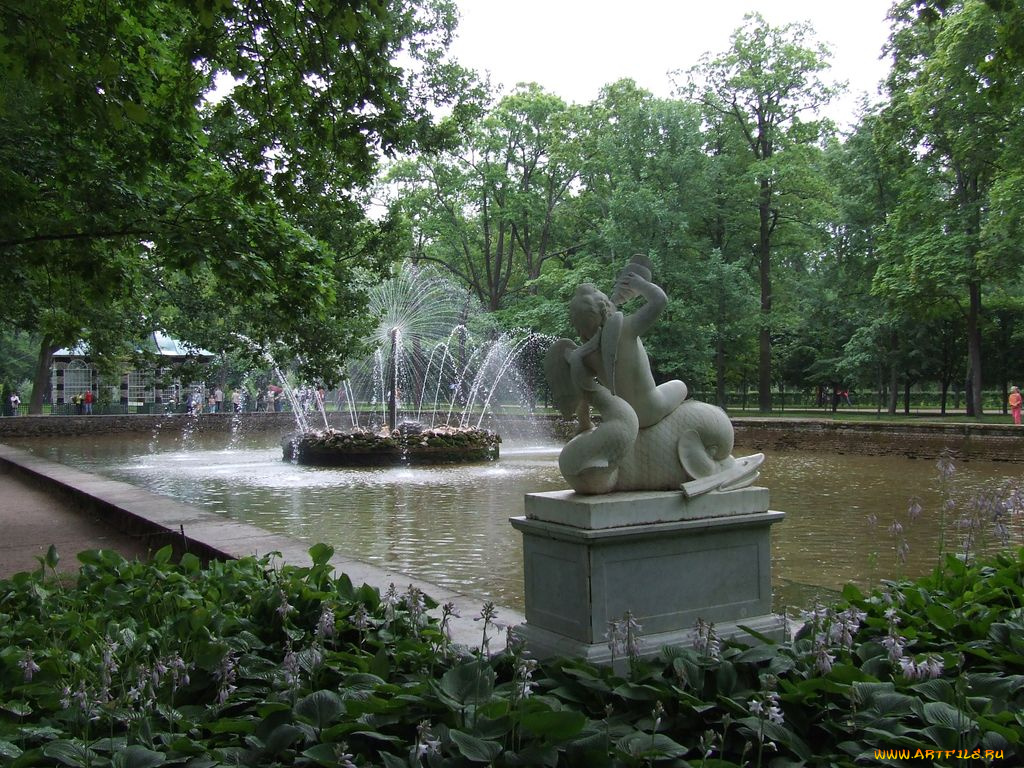 города, фонтаны