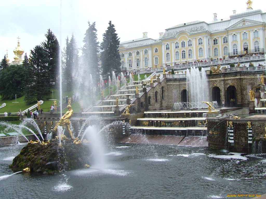 города, санкт, петербург, петергоф, россия
