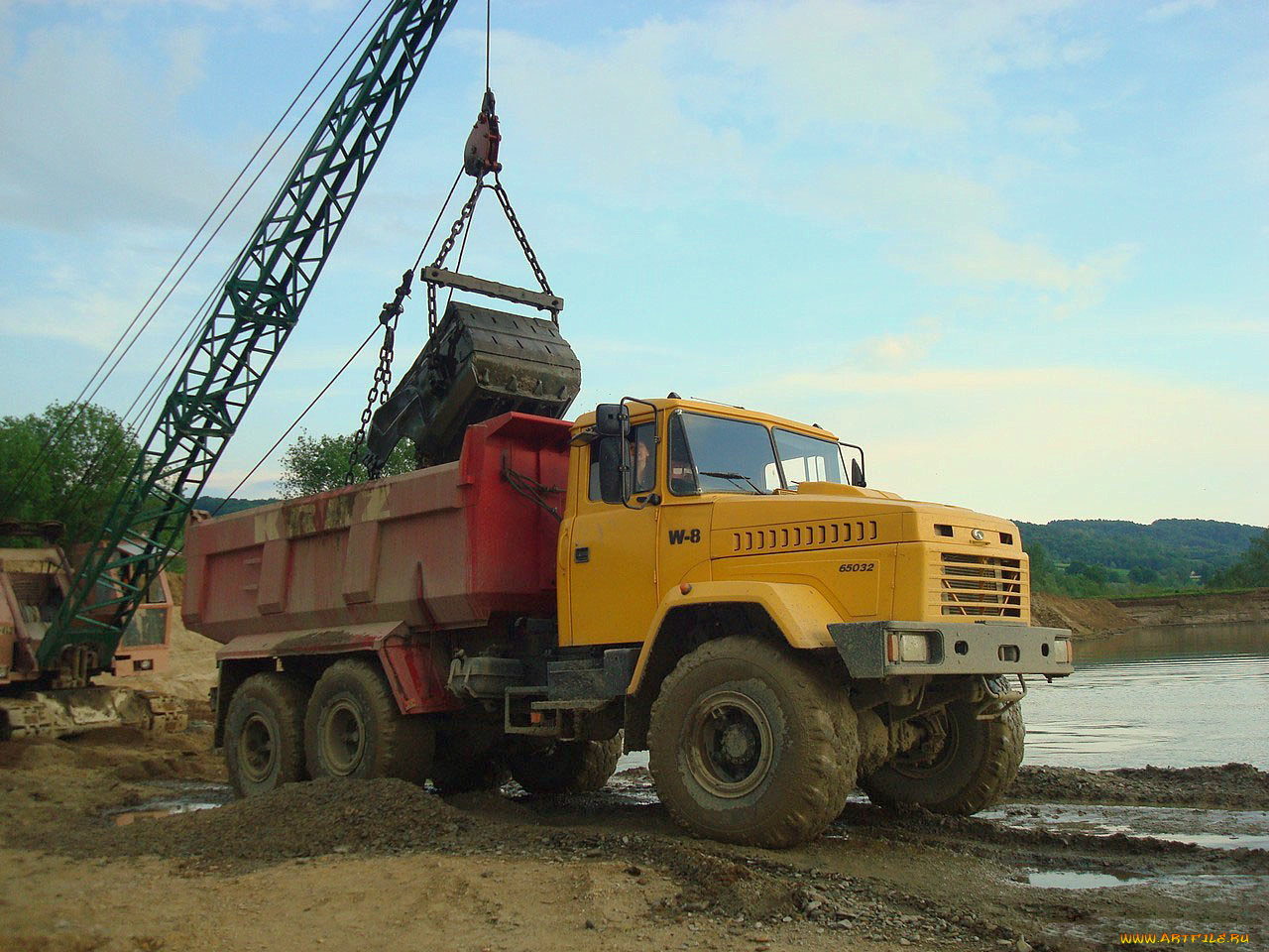 краз, 65032, техника, строительная