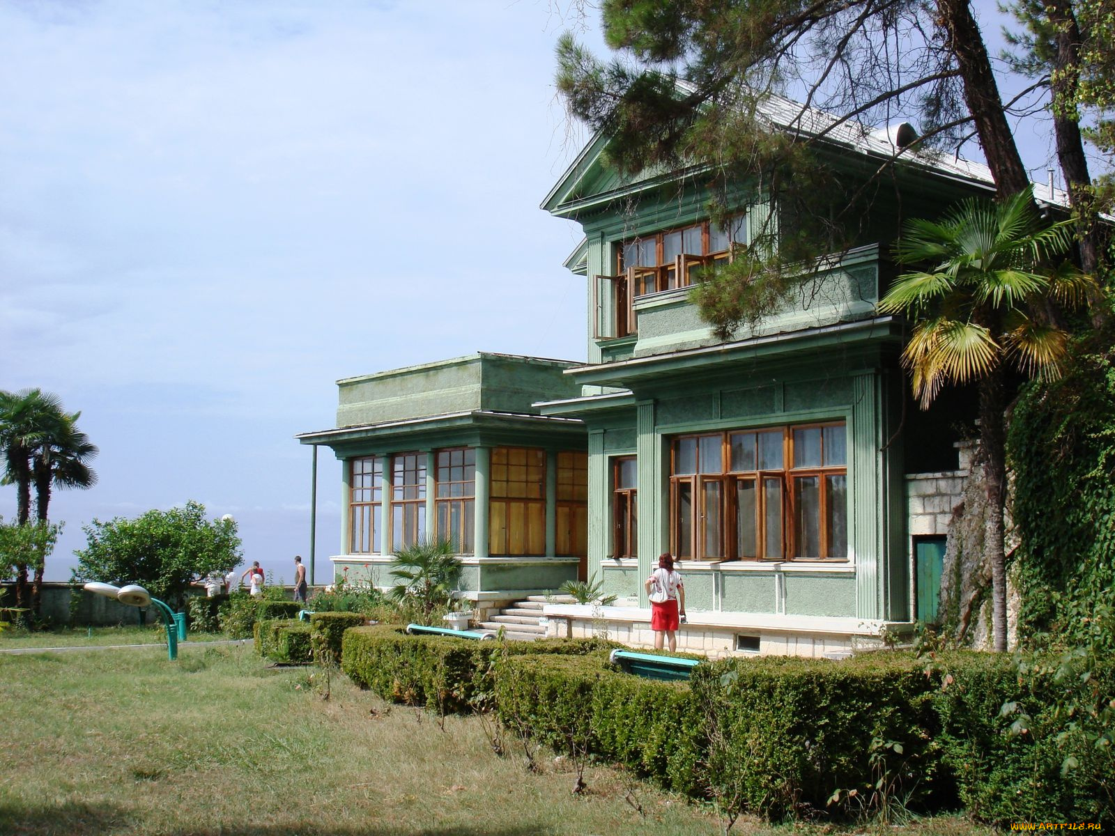 дача, сталина, абхазии, города, здания, дома