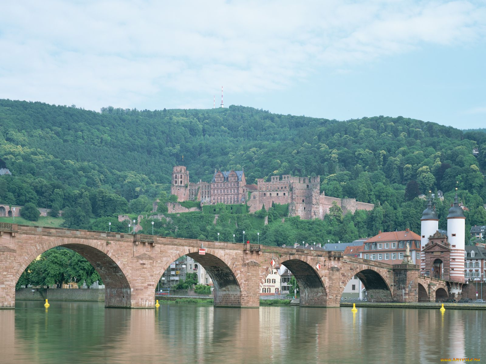 города, гейдельберг, германия