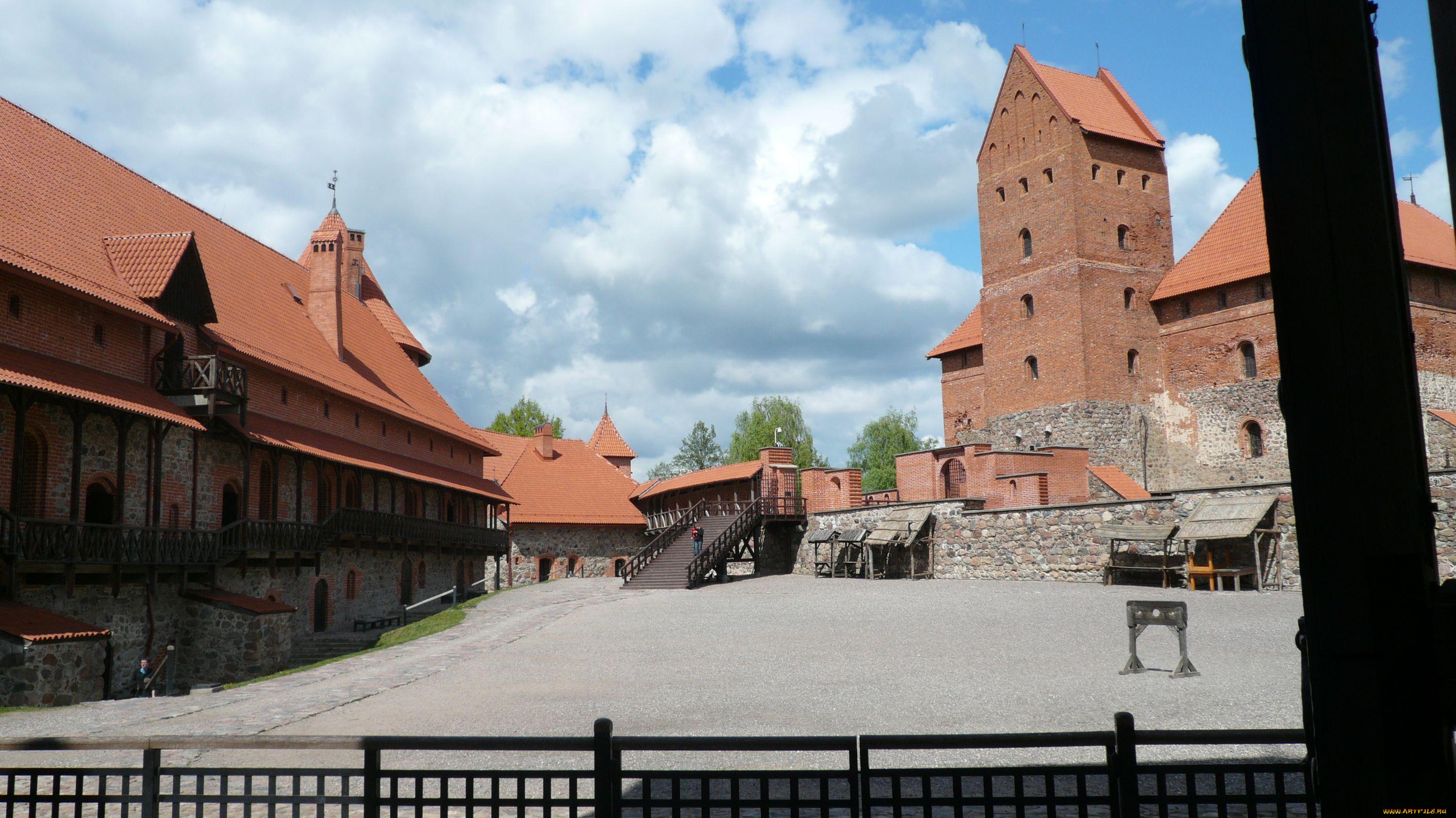 trakai, lithuania, города, дворцы, замки, крепости