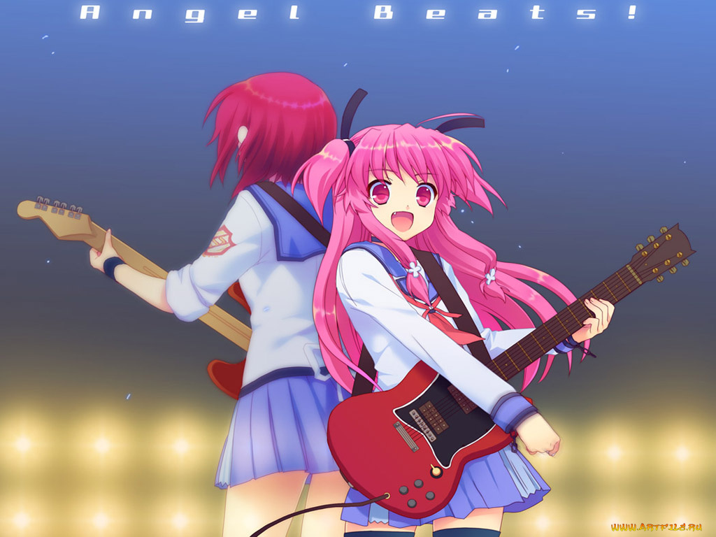 angel, beats, аниме