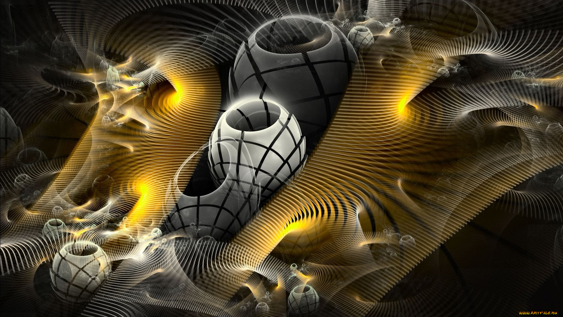 3д, графика, fractal, фракталы