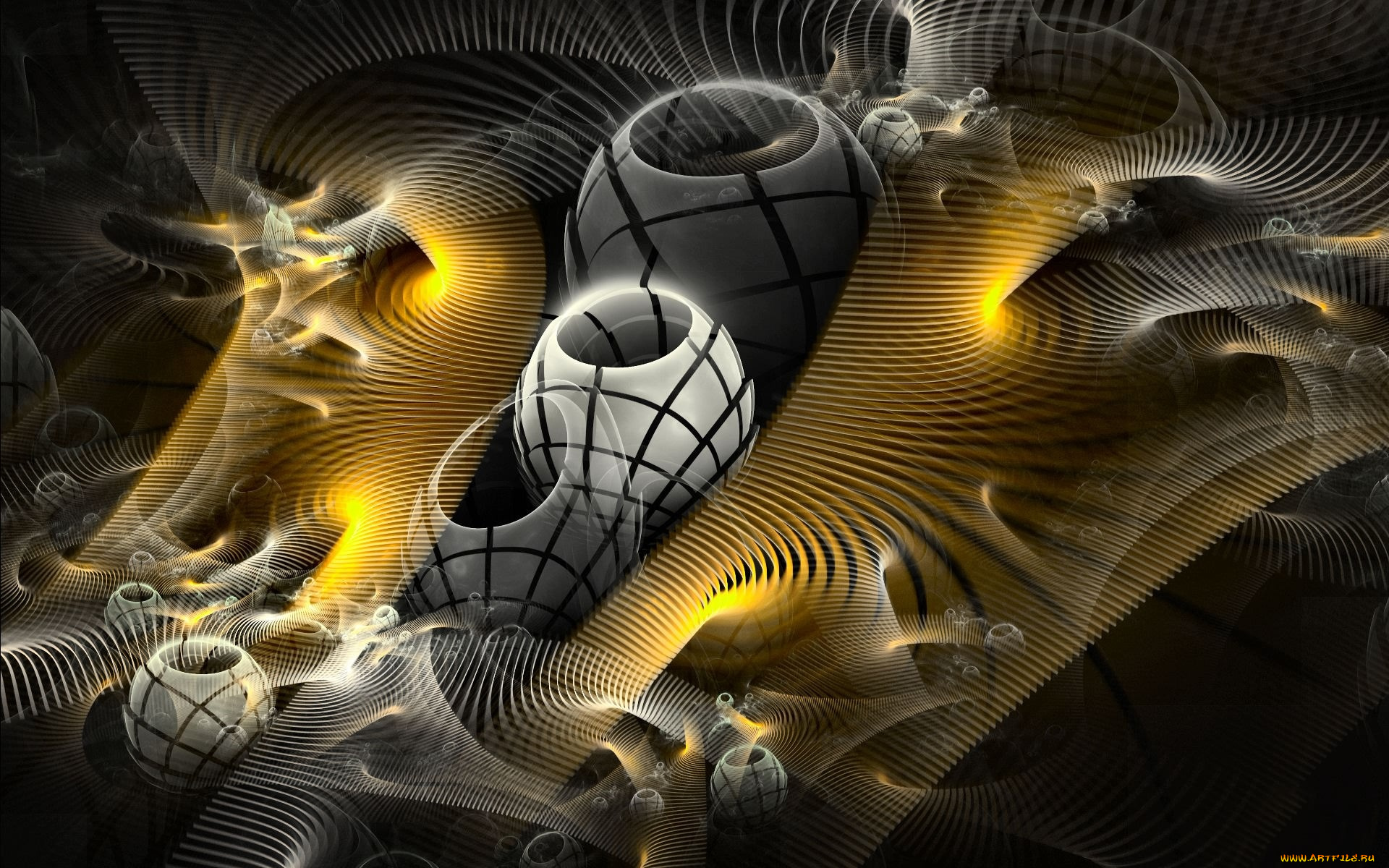 3д, графика, fractal, фракталы