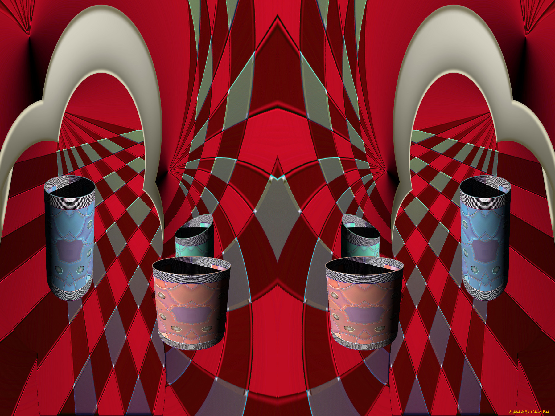 3д, графика, fractal, фракталы, узор, фон