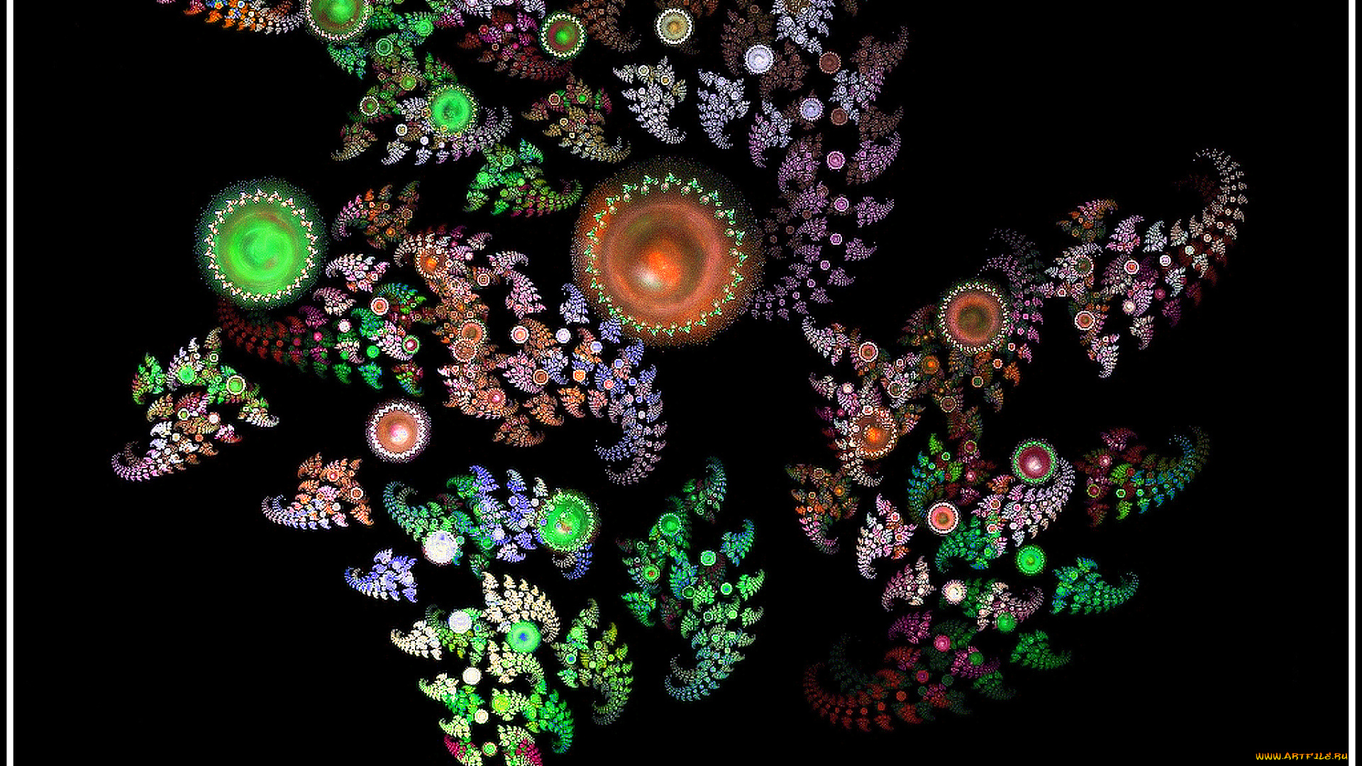 3д, графика, fractal, фракталы, фон, узор