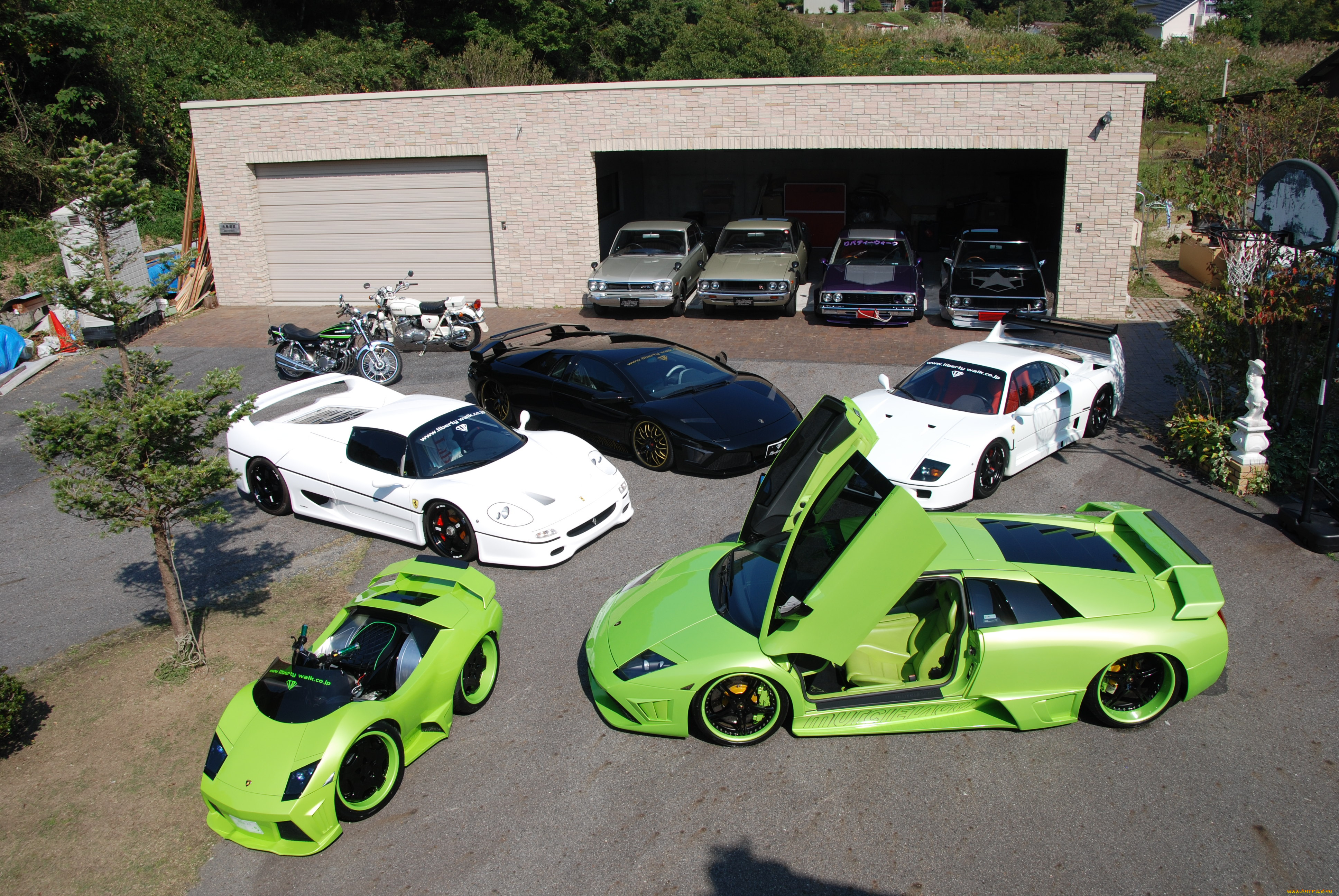 автомобили, разные, вместе, car