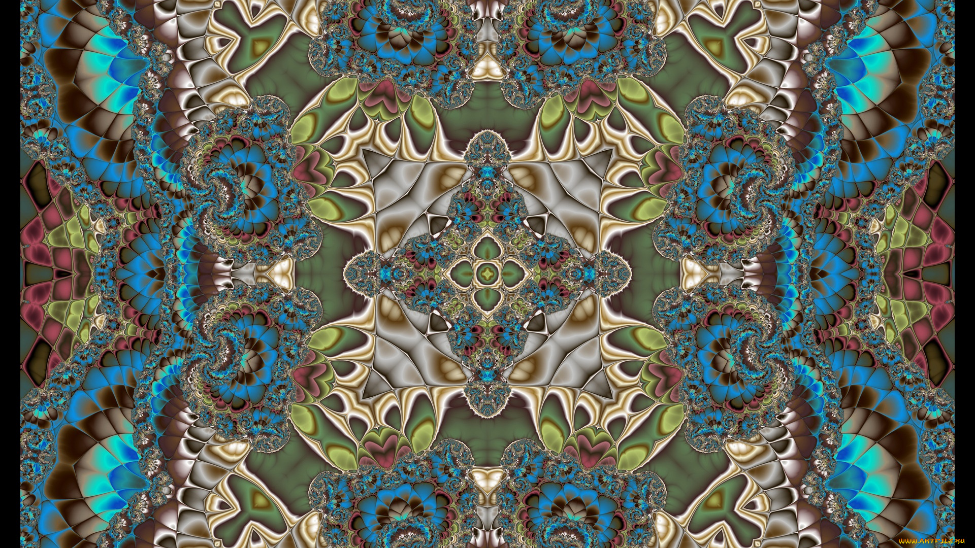 3д, графика, fractal, , фракталы, узор, цвета, фон