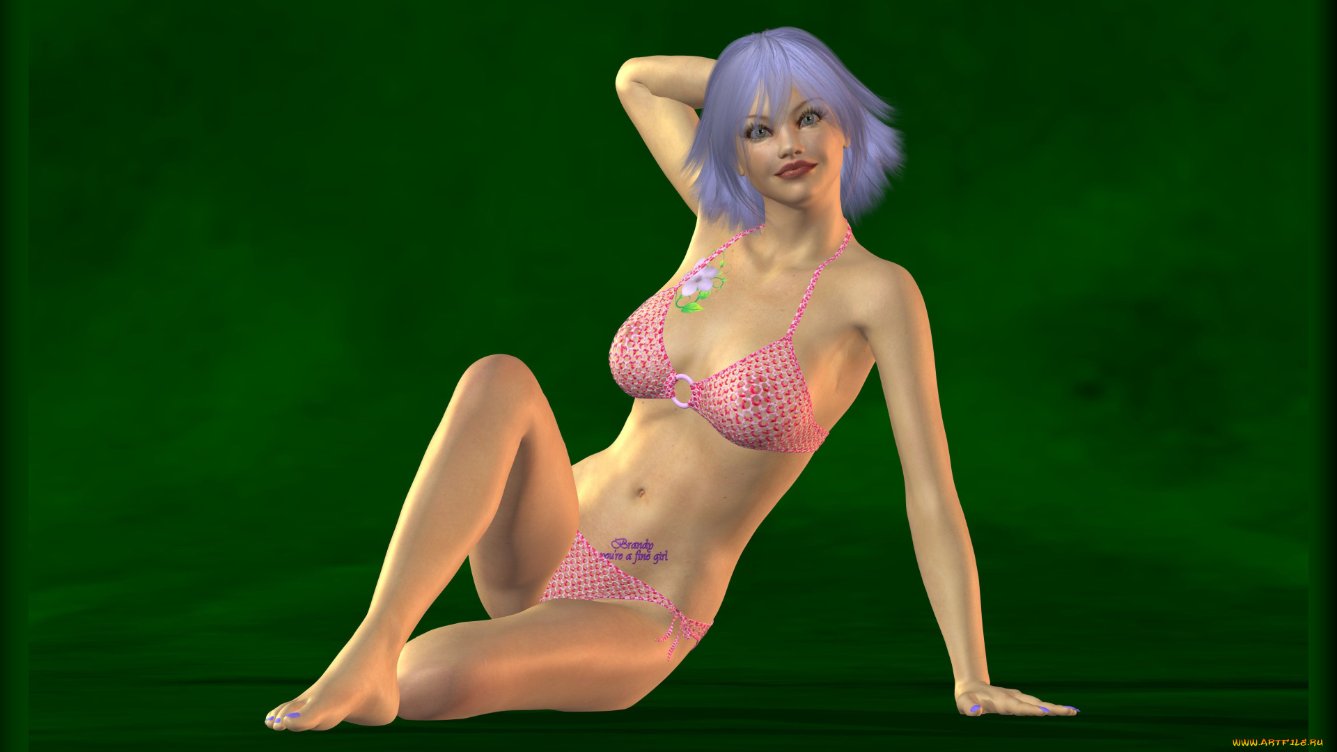 3д, графика, people, , люди, улыбка, взгляд, девушка