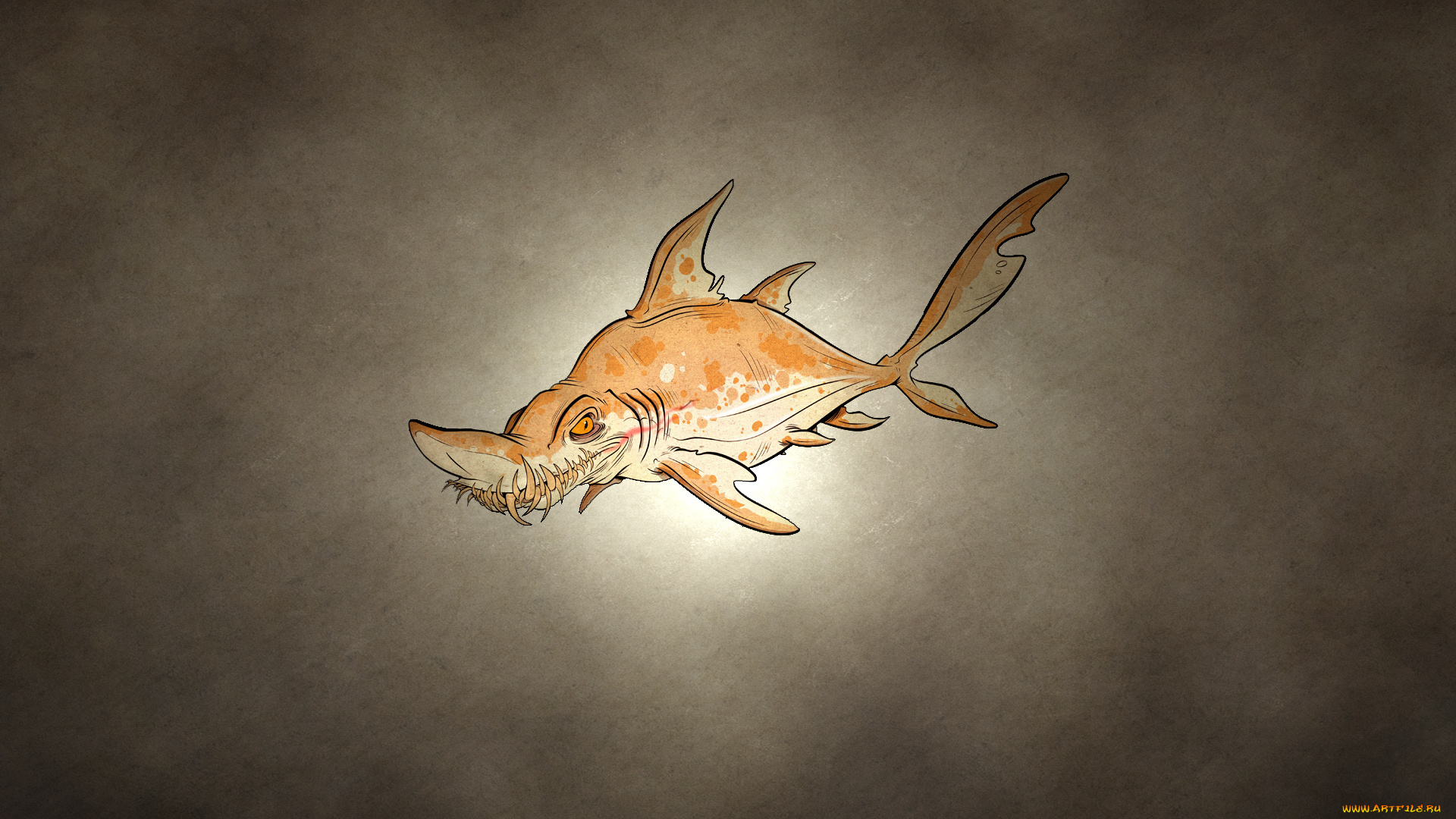 акула, рисованные, минимализм, рыба, зубастая