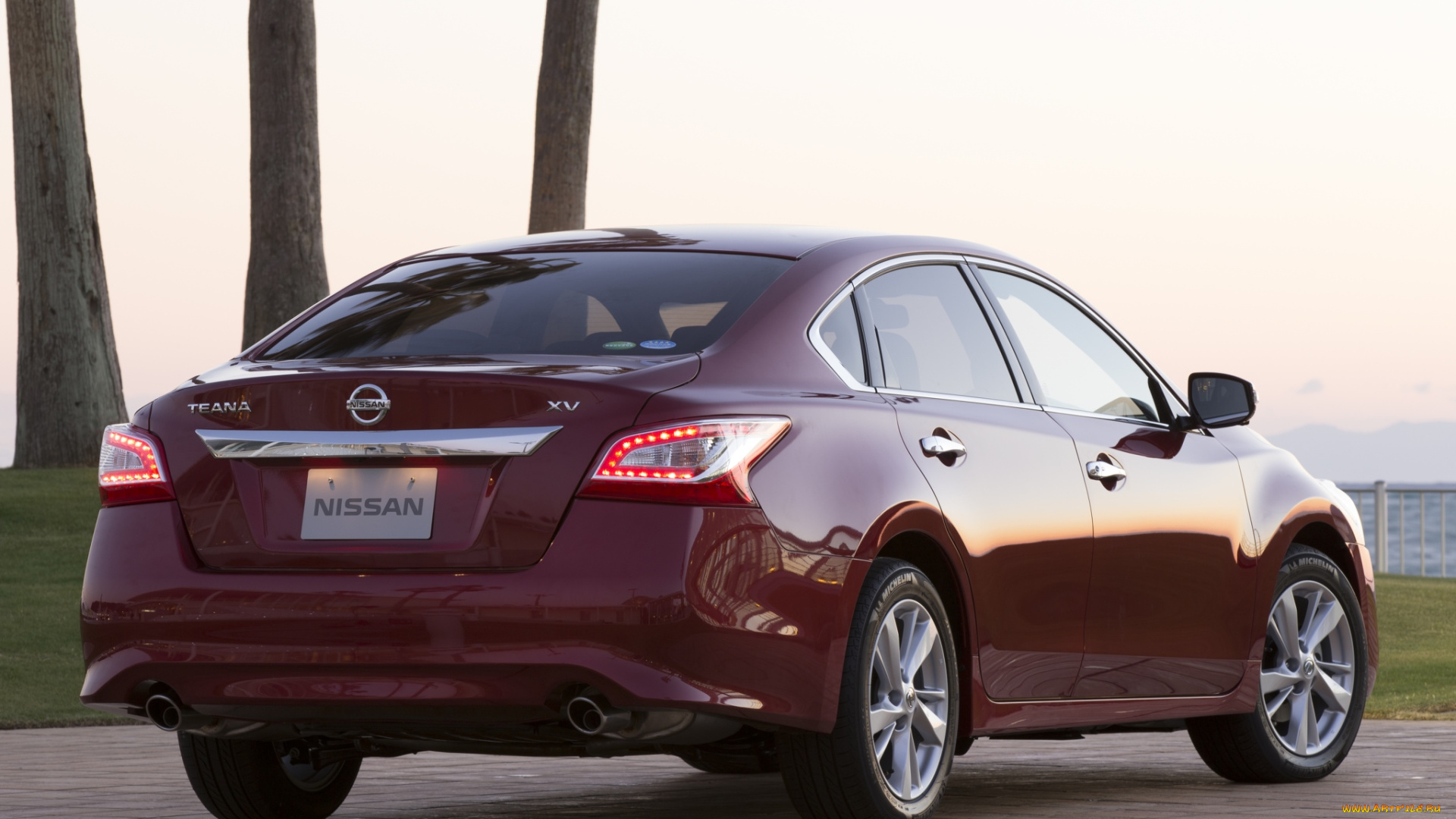 автомобили, nissan, datsun, teana, jp-spec, l33, 2014, красный