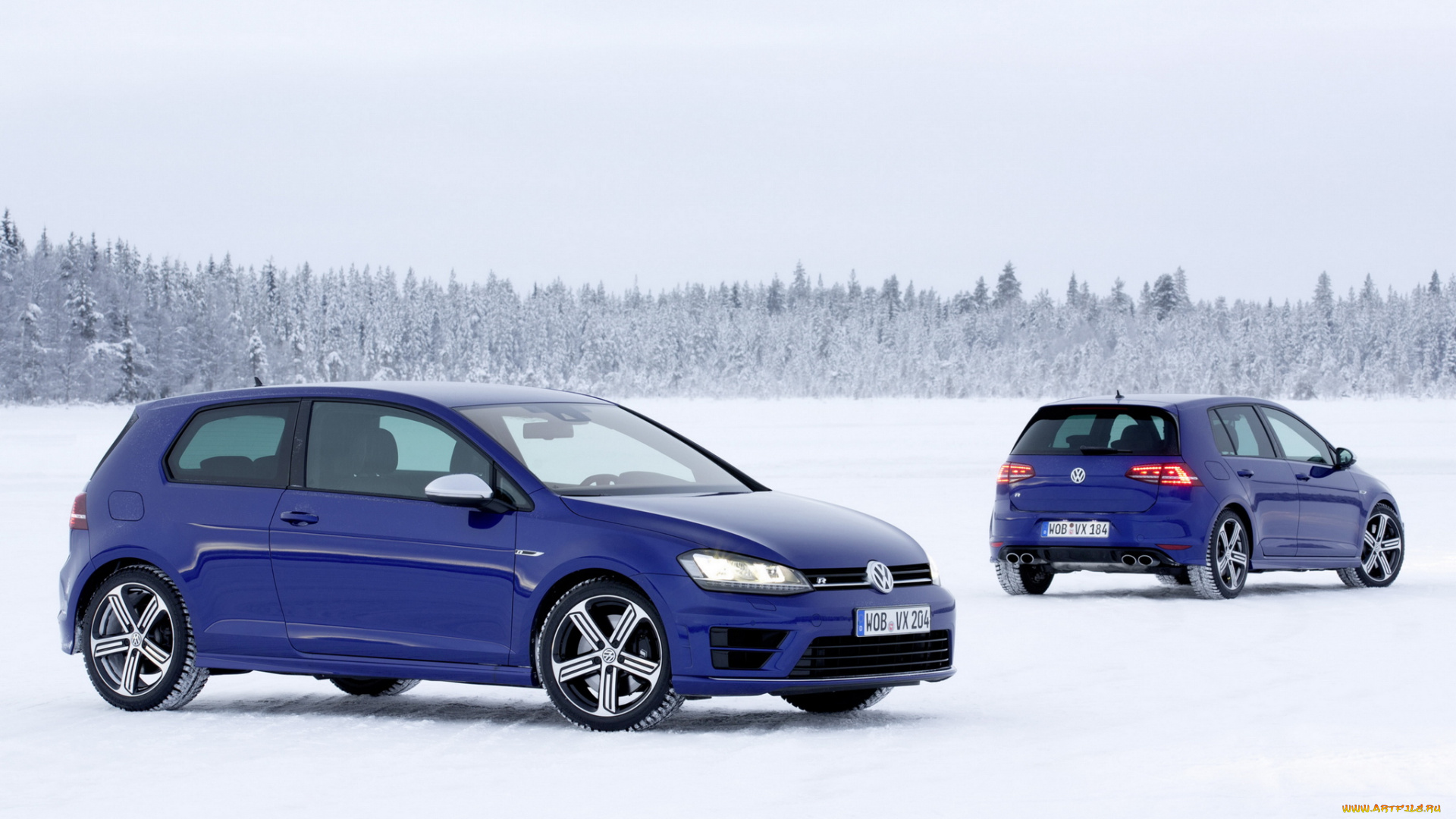 автомобили, volkswagen, volkswage, golf, r, 3-door, typ, 5g, 2013, синий