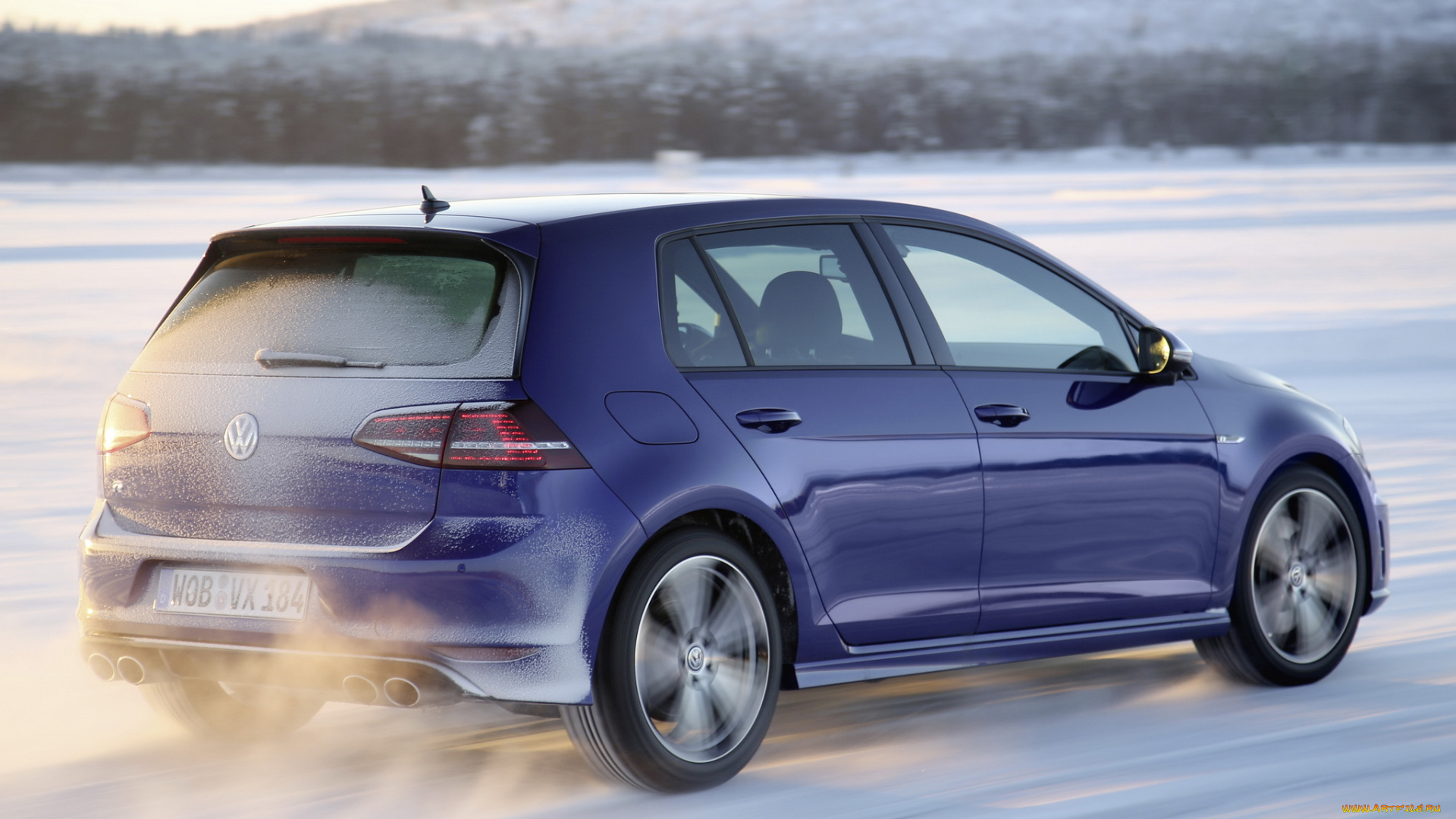 автомобили, volkswagen, volkswage, golf, r, 3-door, typ, 5g, 2013, синий