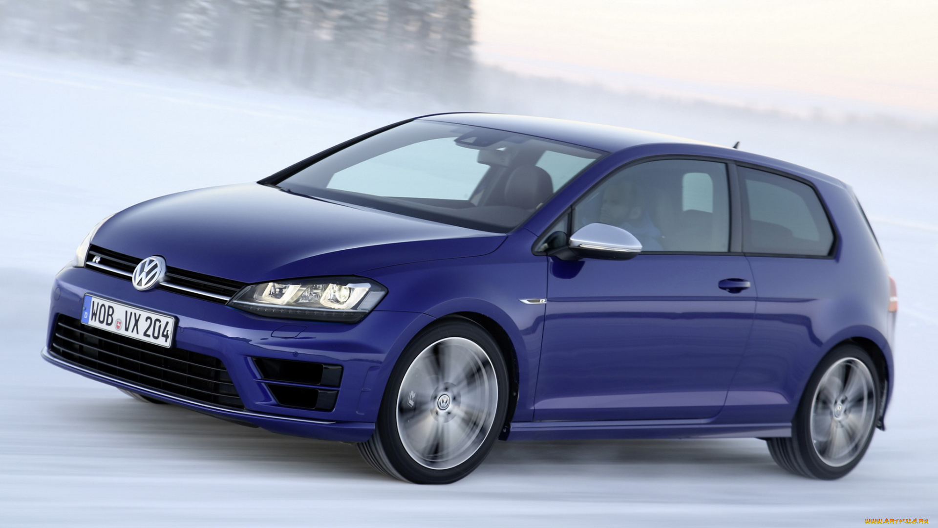 автомобили, volkswagen, volkswage, golf, r, 3-door, typ, 5g, 2013, синий