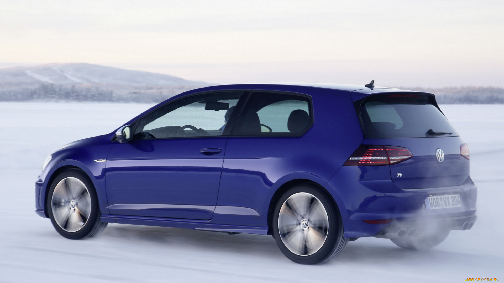 автомобили, volkswagen, volkswage, golf, r, 3-door, typ, 5g, 2013, синий