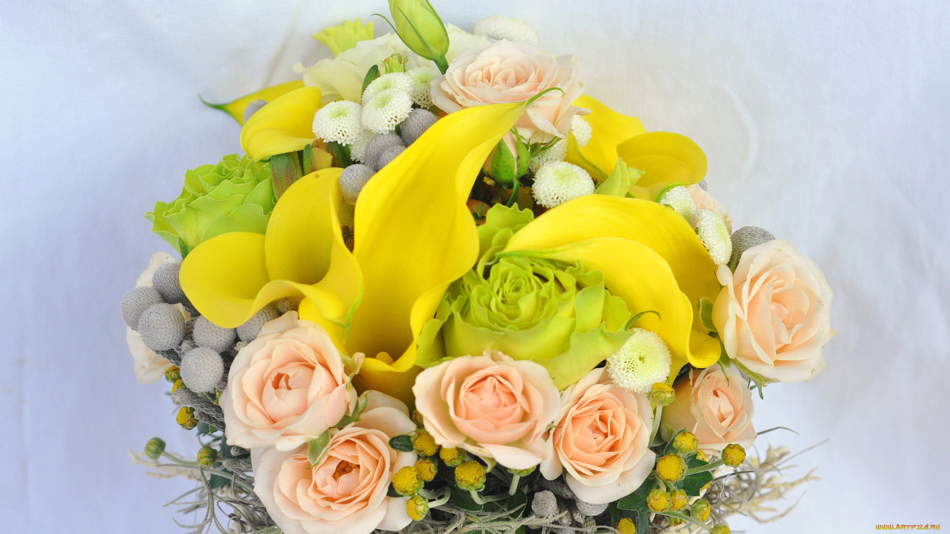 цветы, букеты, , композиции, розы, каллы, букет, астры, лютик