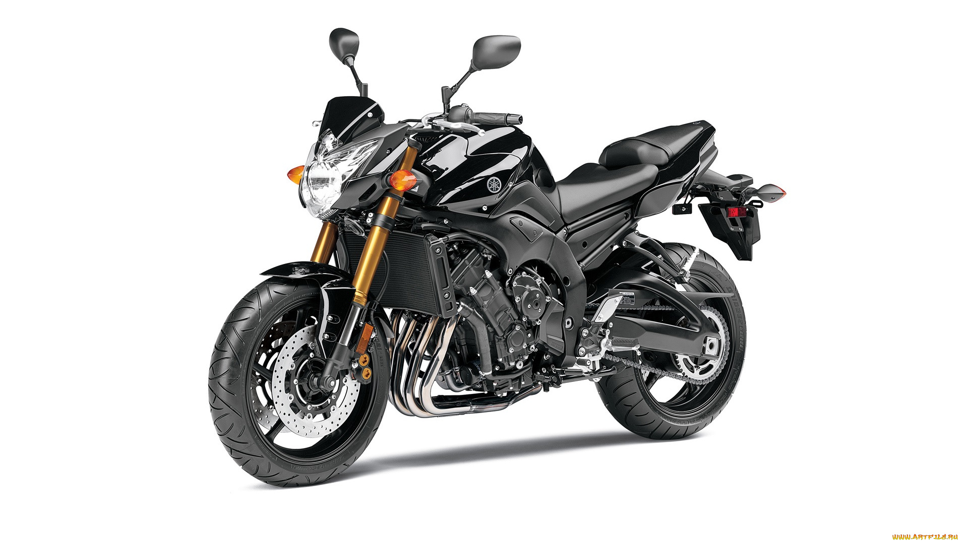 мотоциклы, yamaha, fz8, темный, 2012