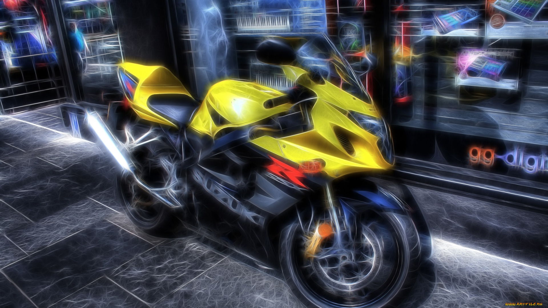 разное, компьютерный, дизайн, витрина, байк